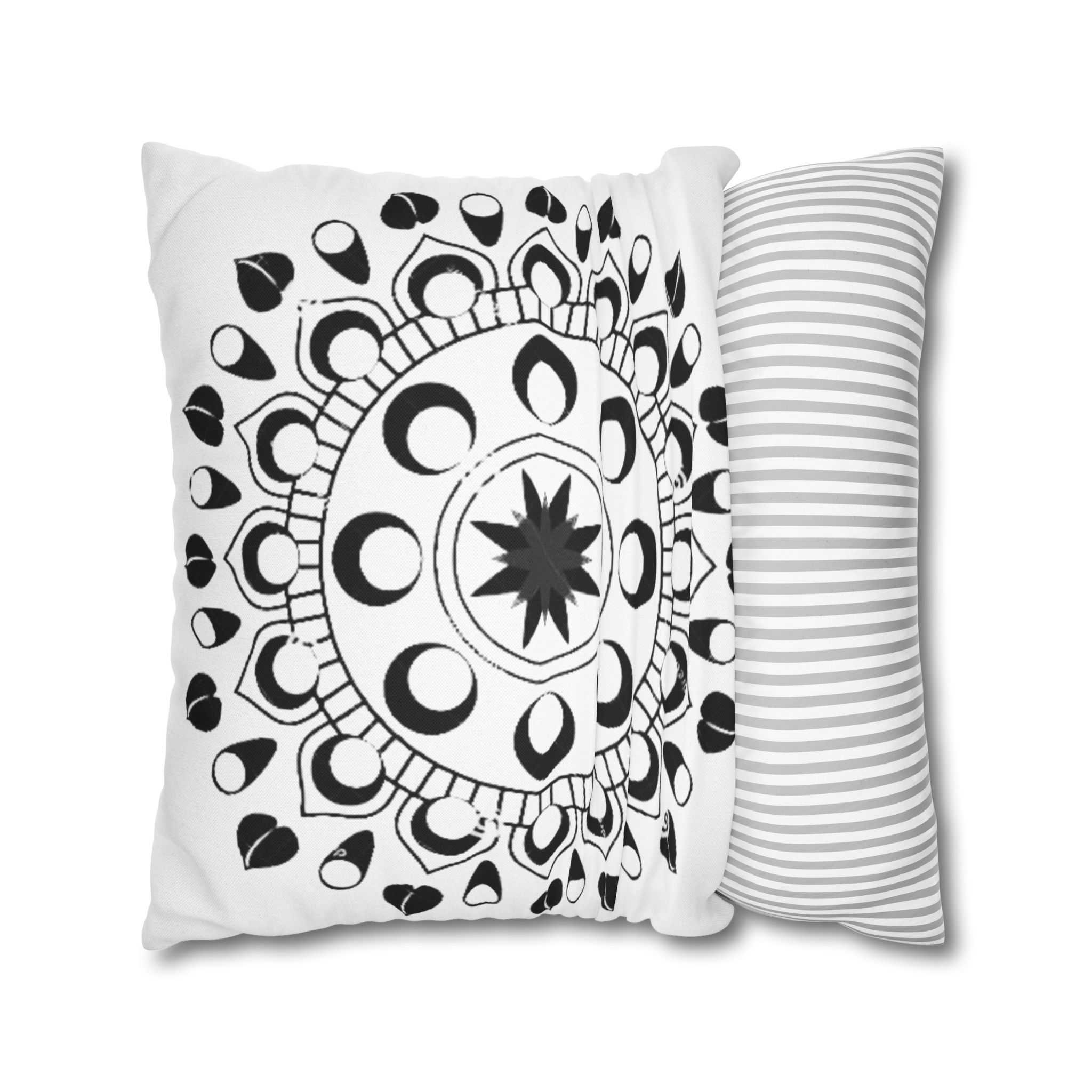 Celestial Moon Phases Mandala Square Pillowcase - Image 19