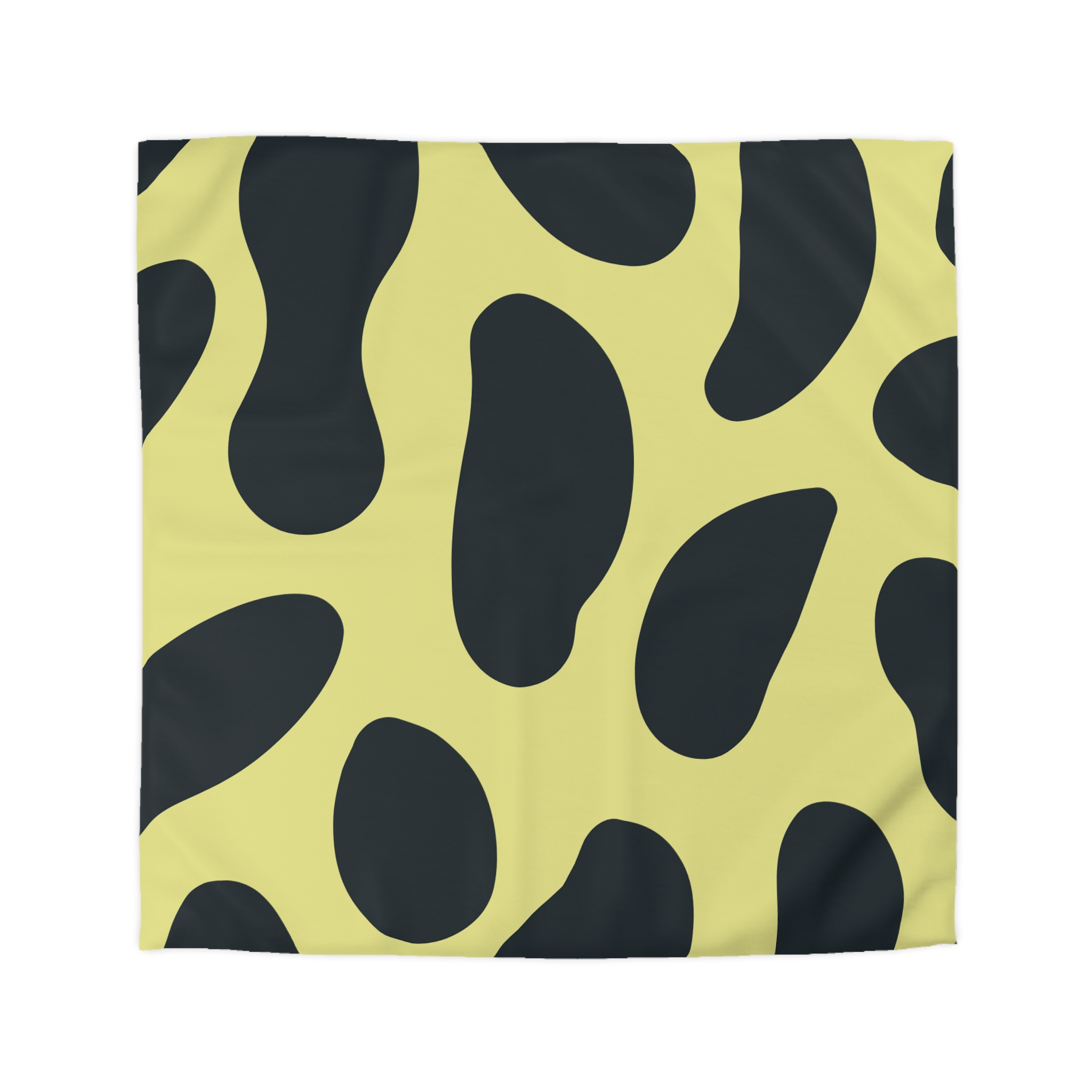 Black and Yellow Abstract Pattern Microfiber Duvet Cover - Image 13