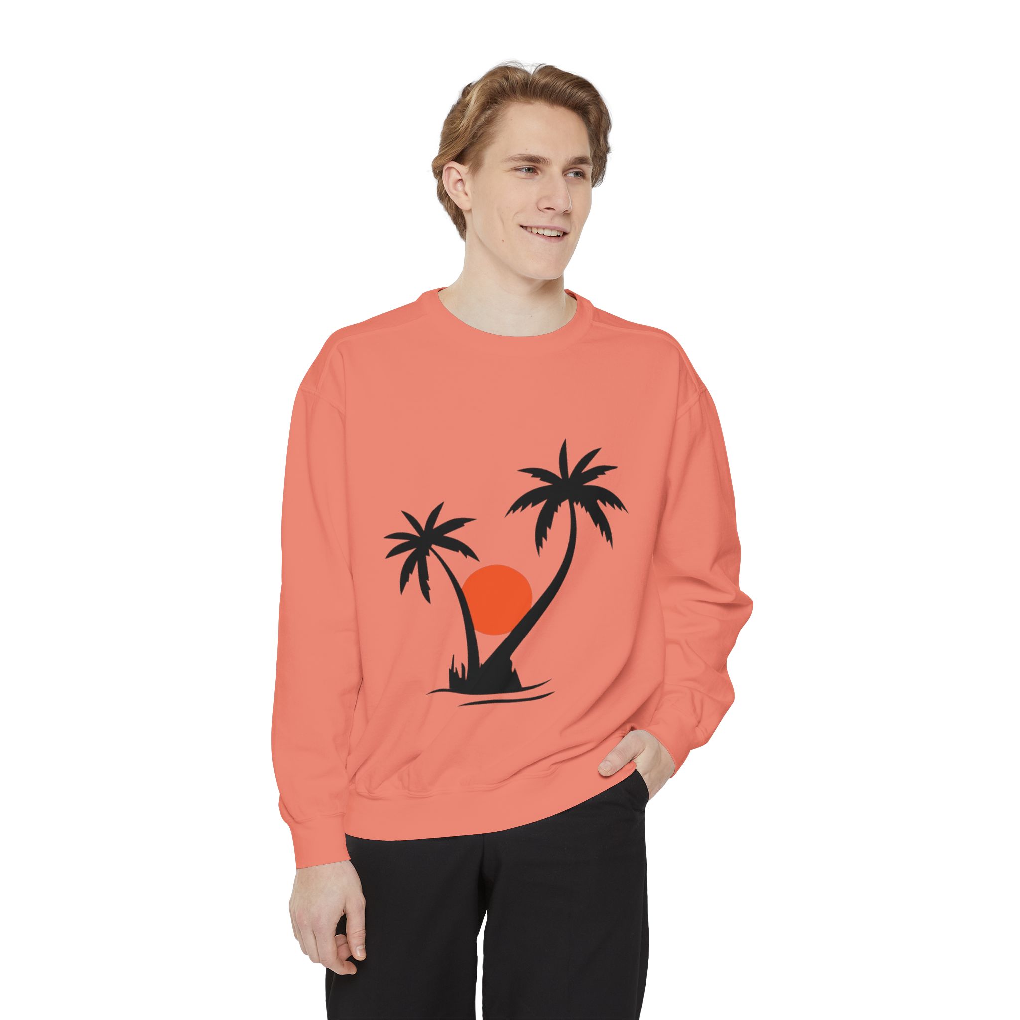 Tropical Palm Tree Sunset Sweatshirt - Image 13