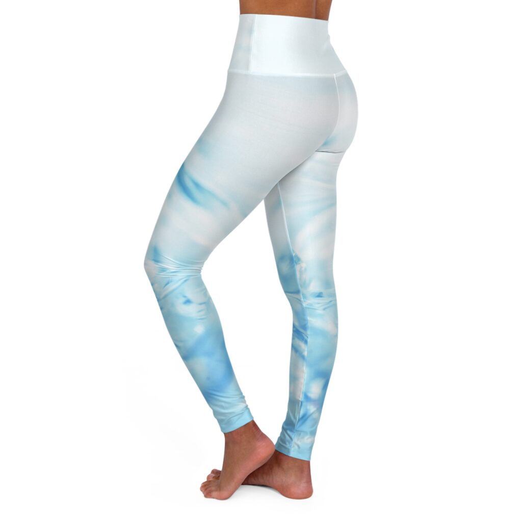 Ocean Wave High-Waisted Yoga Leggings