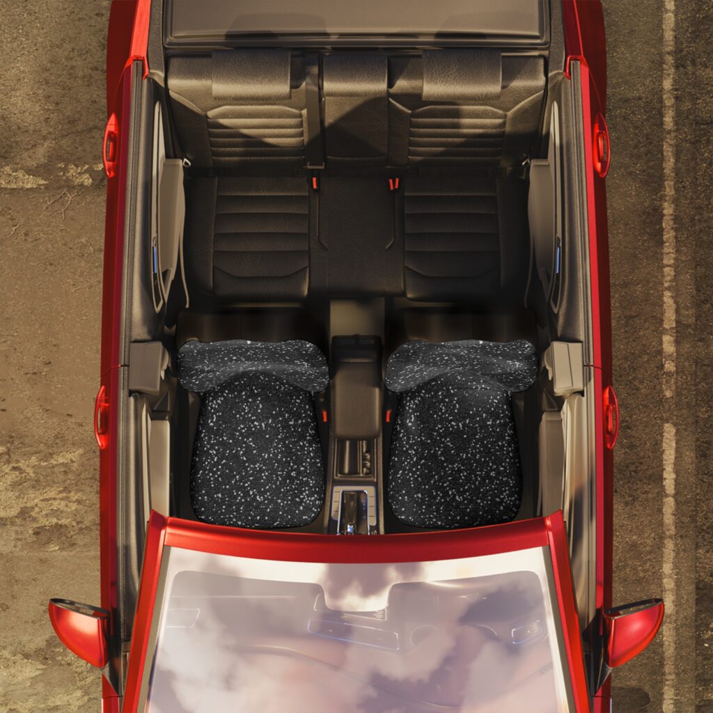 Speckled Black Car Seat Covers