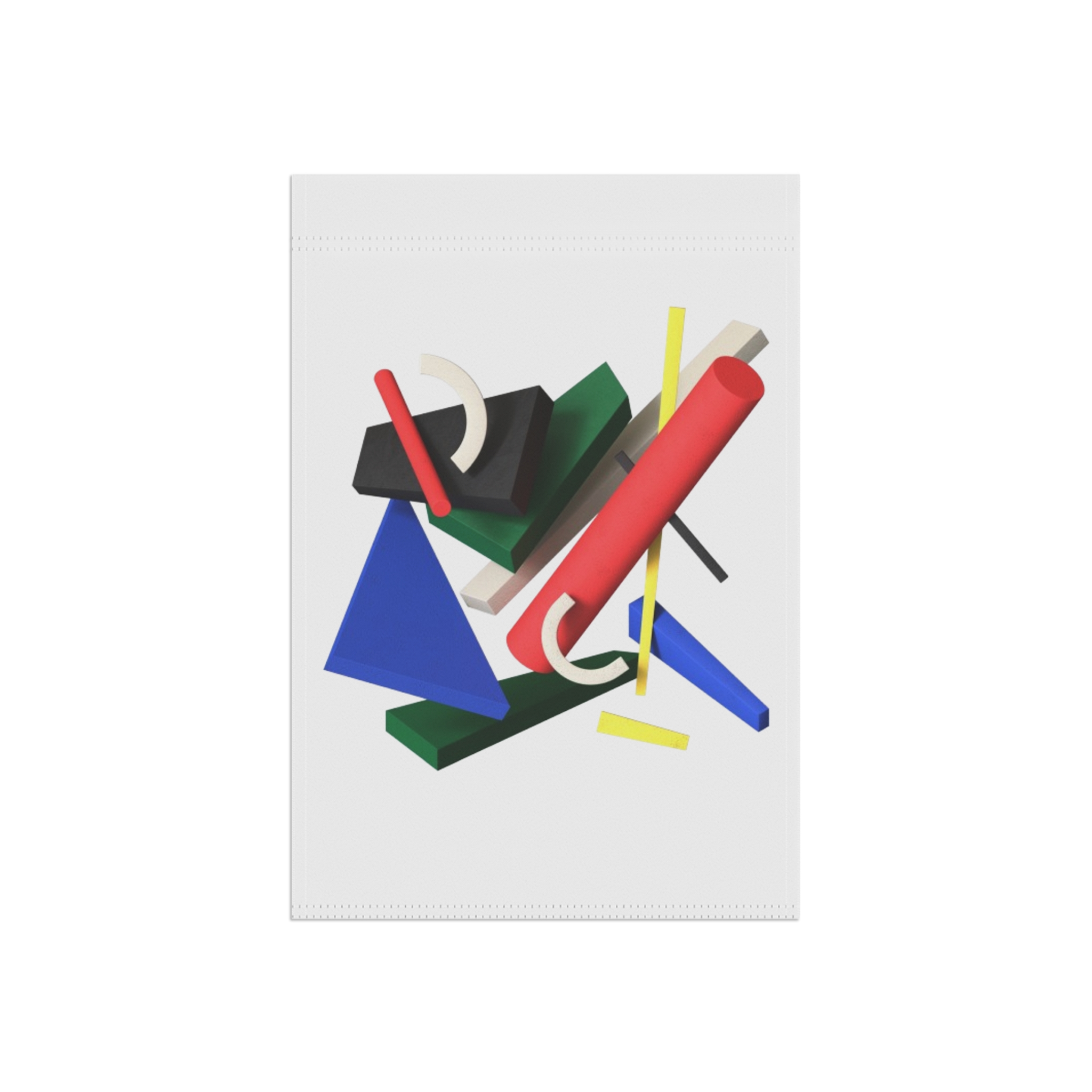 Abstract Geometric Garden Flag - Modern Outdoor House Banner - Image 4