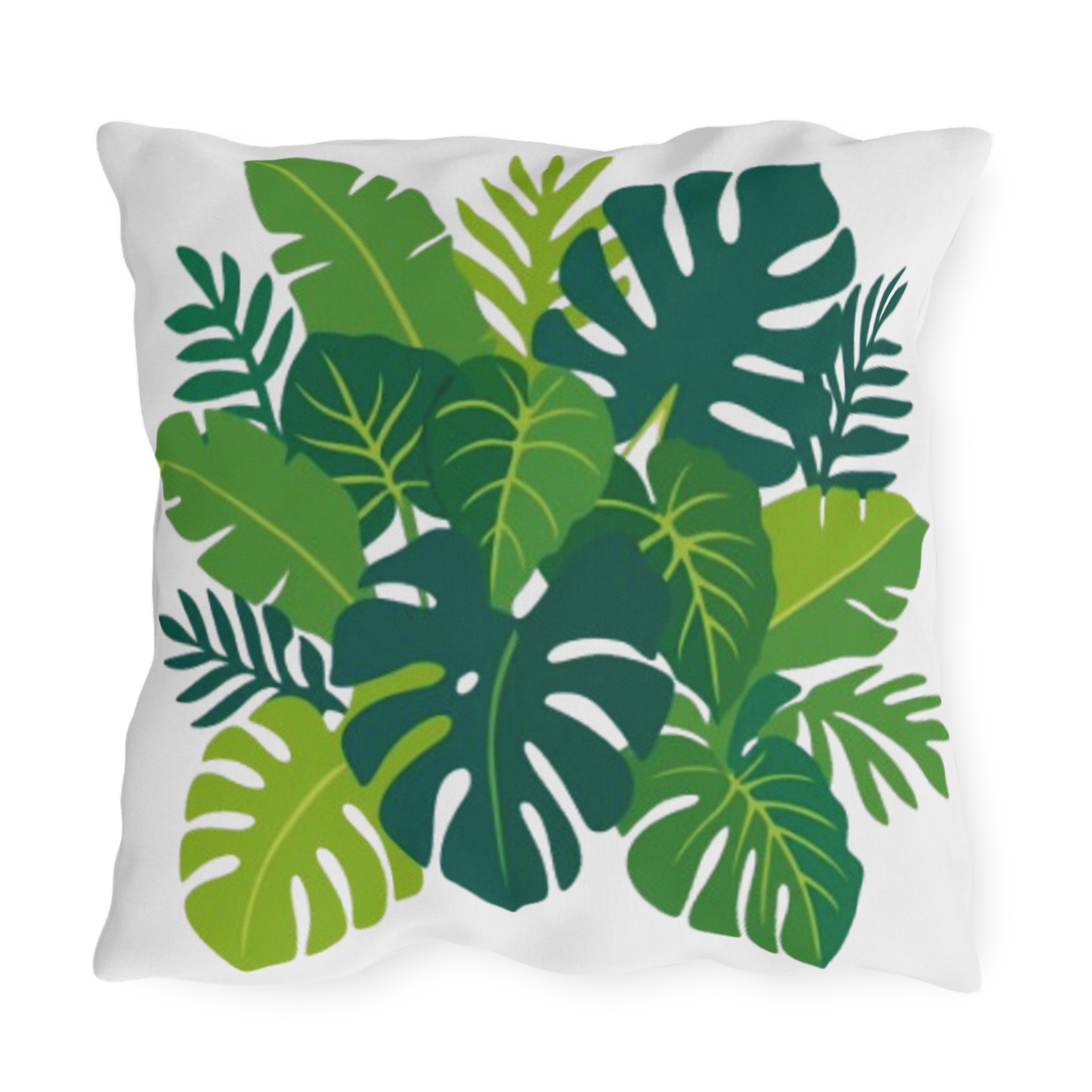Tropical Monstera Leaf Outdoor Pillow - Image 14
