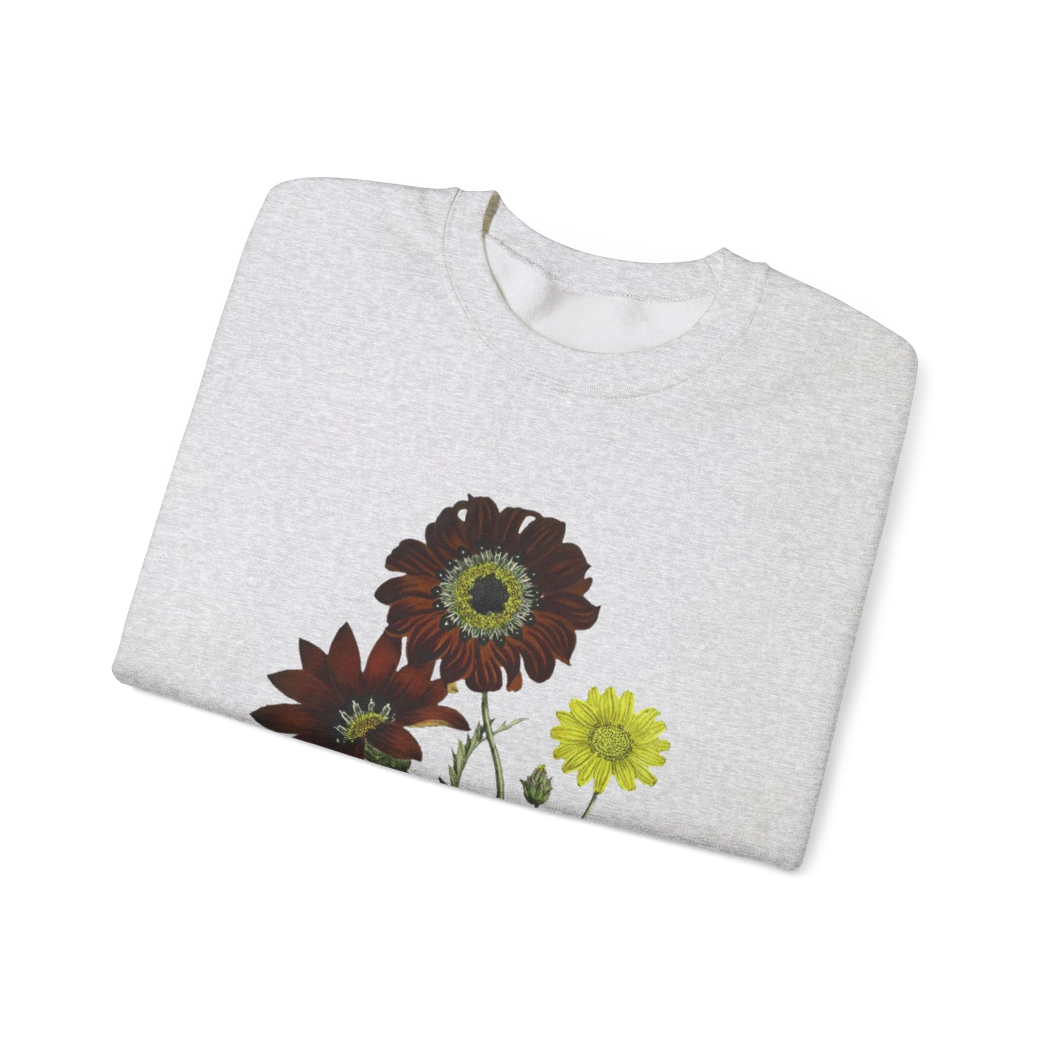 Watercolor Poppy Flowers Crewneck Sweatshirt | Floral Minimalist Art - Image 13