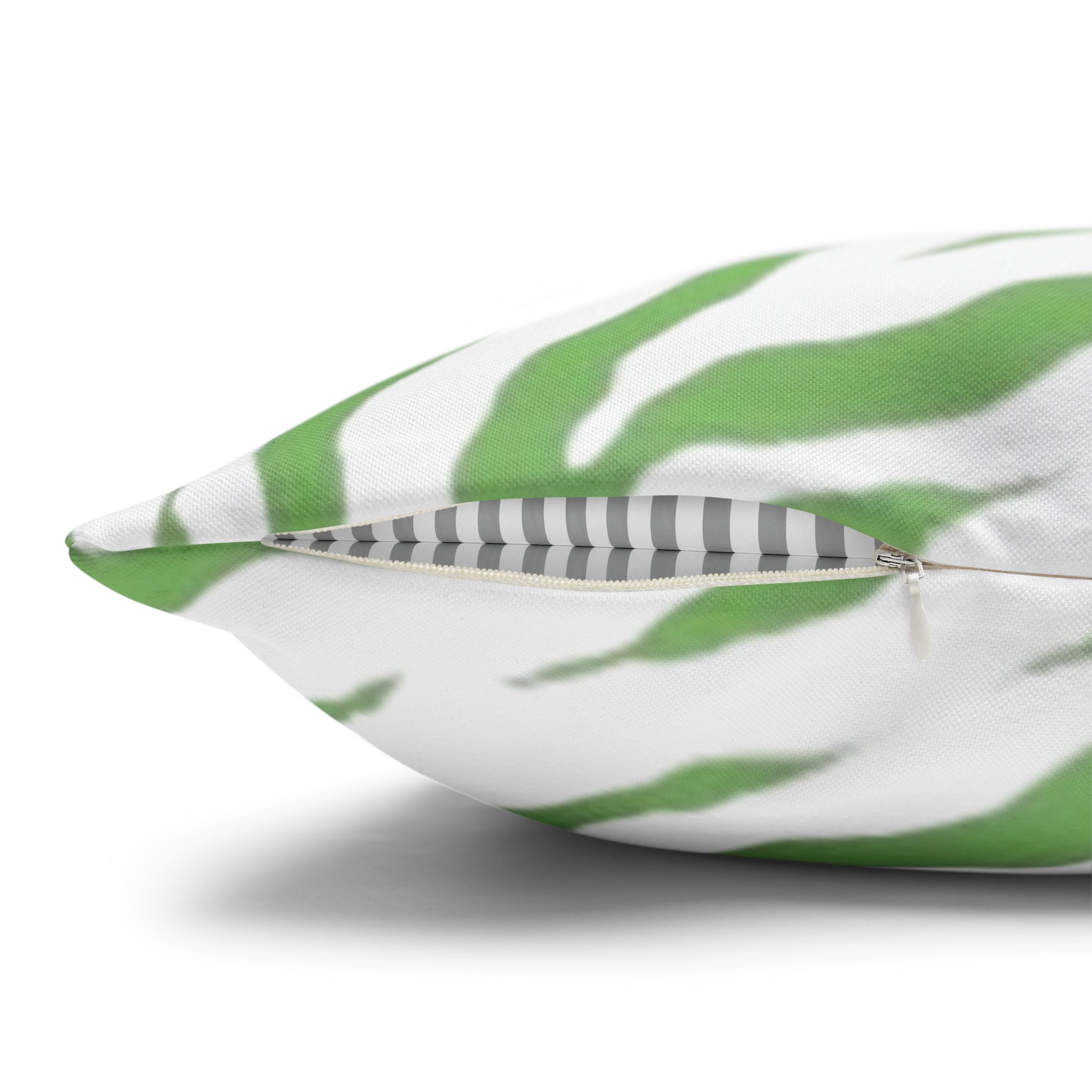 Green Zebra Print Square Pillowcase - Image 30