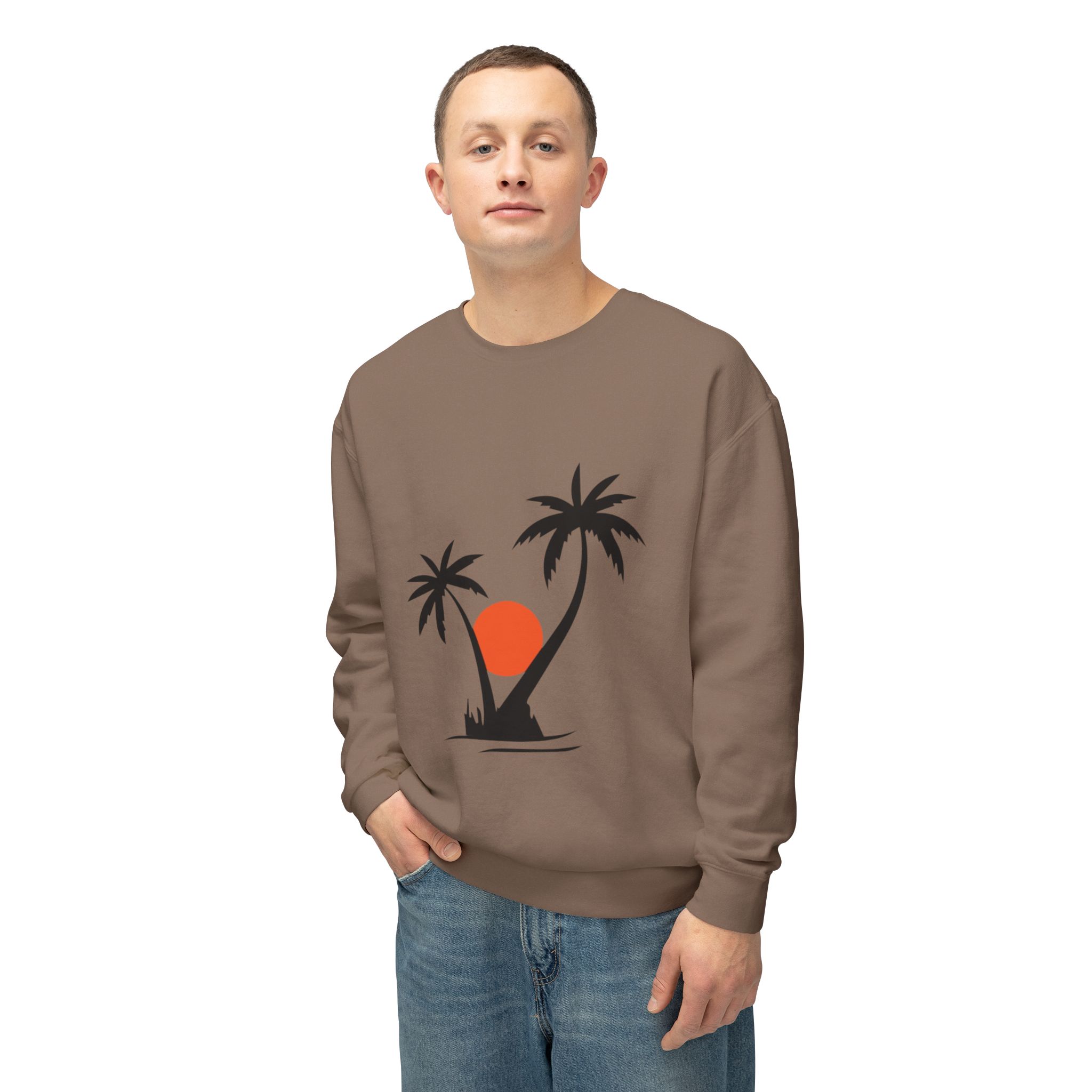 Tropical Sunset Palm Tree Sweatshirt