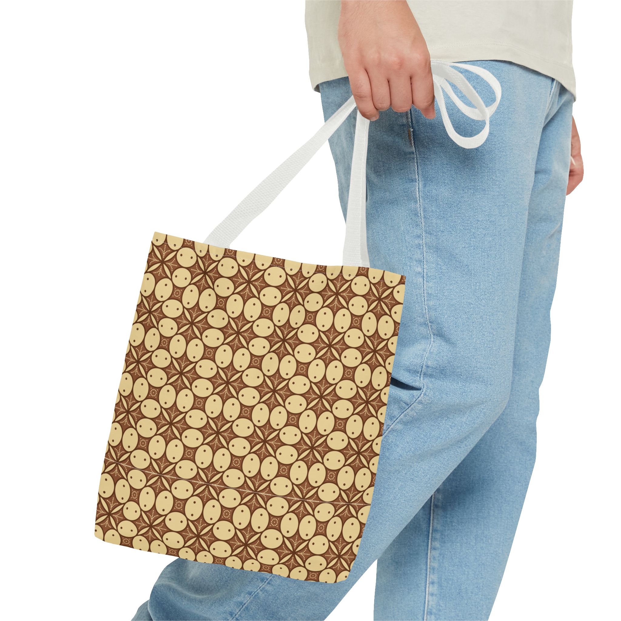 Retro Smiley Face Pattern Tote Bag - Image 33