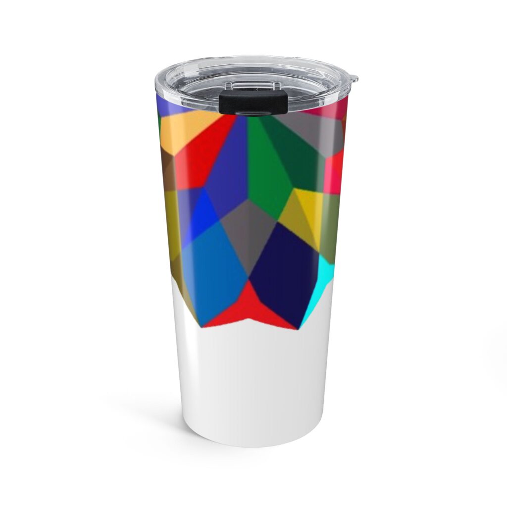 Geometric Colorburst 20oz Tumbler — Insulated Travel Cup