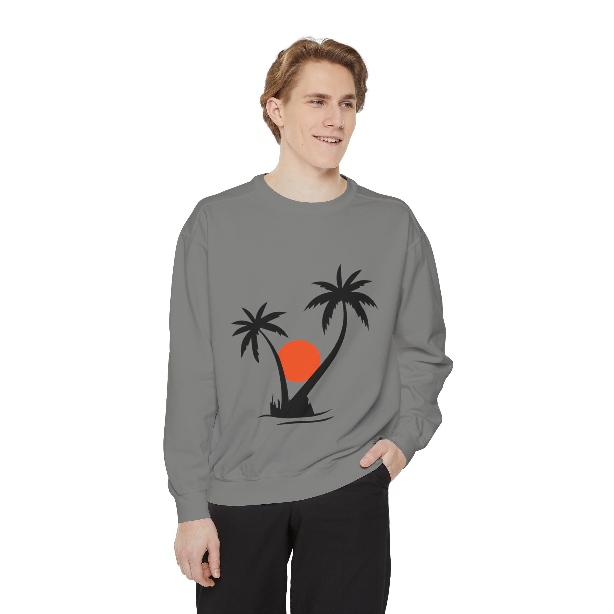 Tropical Palm Tree Sunset Sweatshirt - Image 23