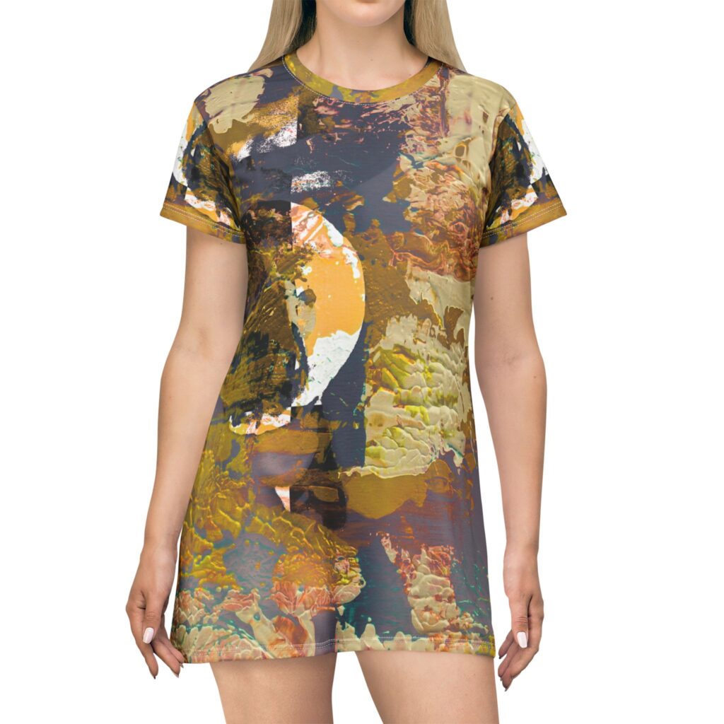 Abstract Art T-Shirt Dress