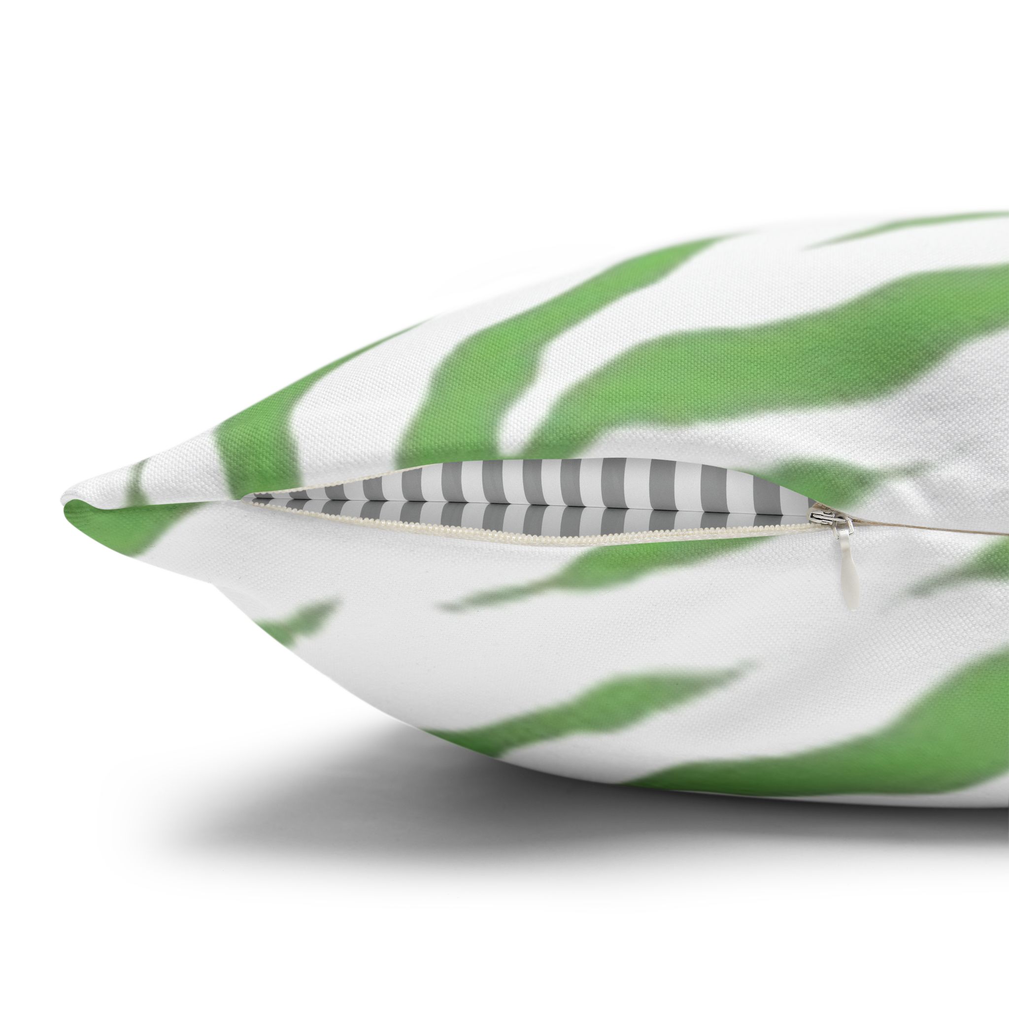 Green Zebra Print Square Pillowcase - Image 25