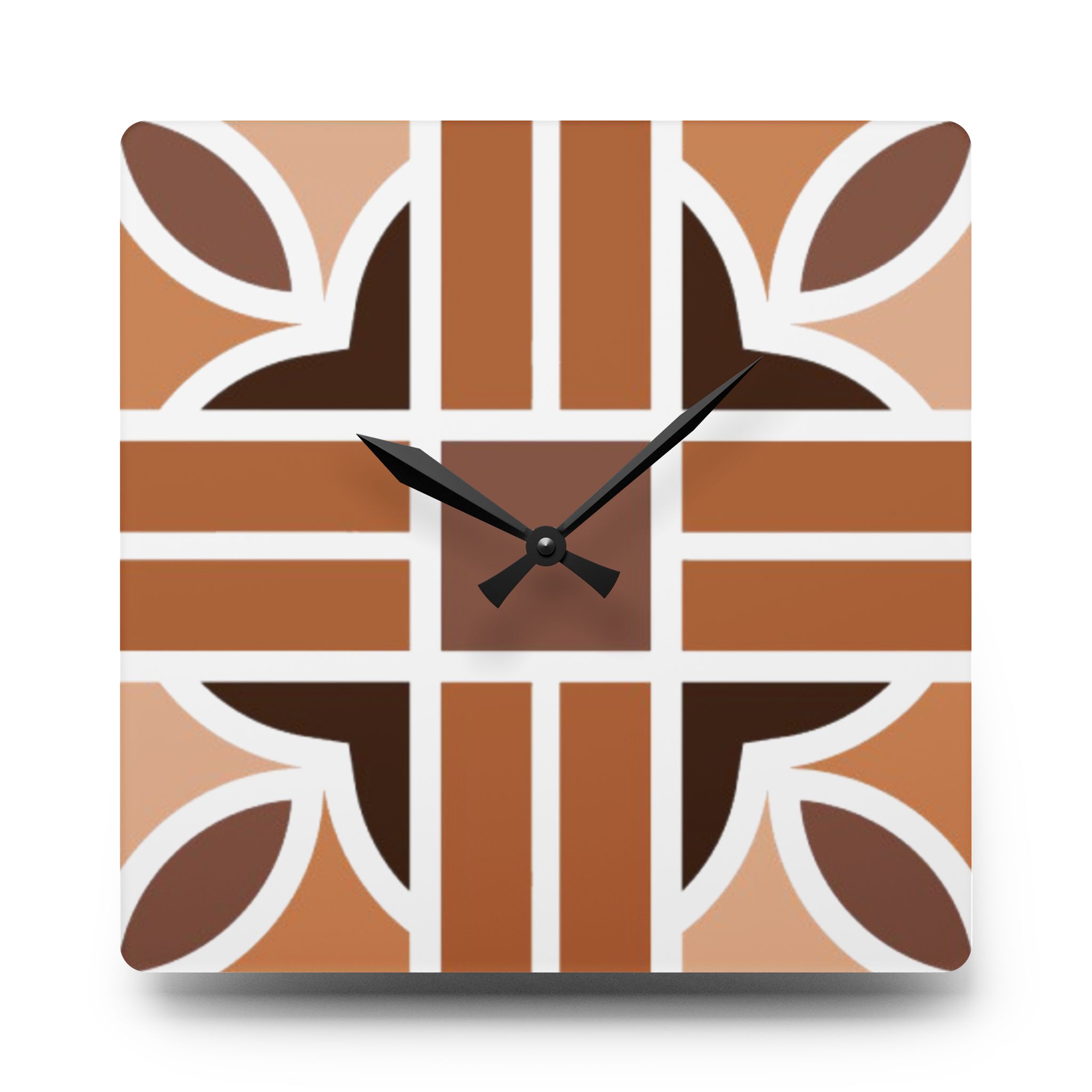 British Flag-Inspired Acrylic Wall Clock