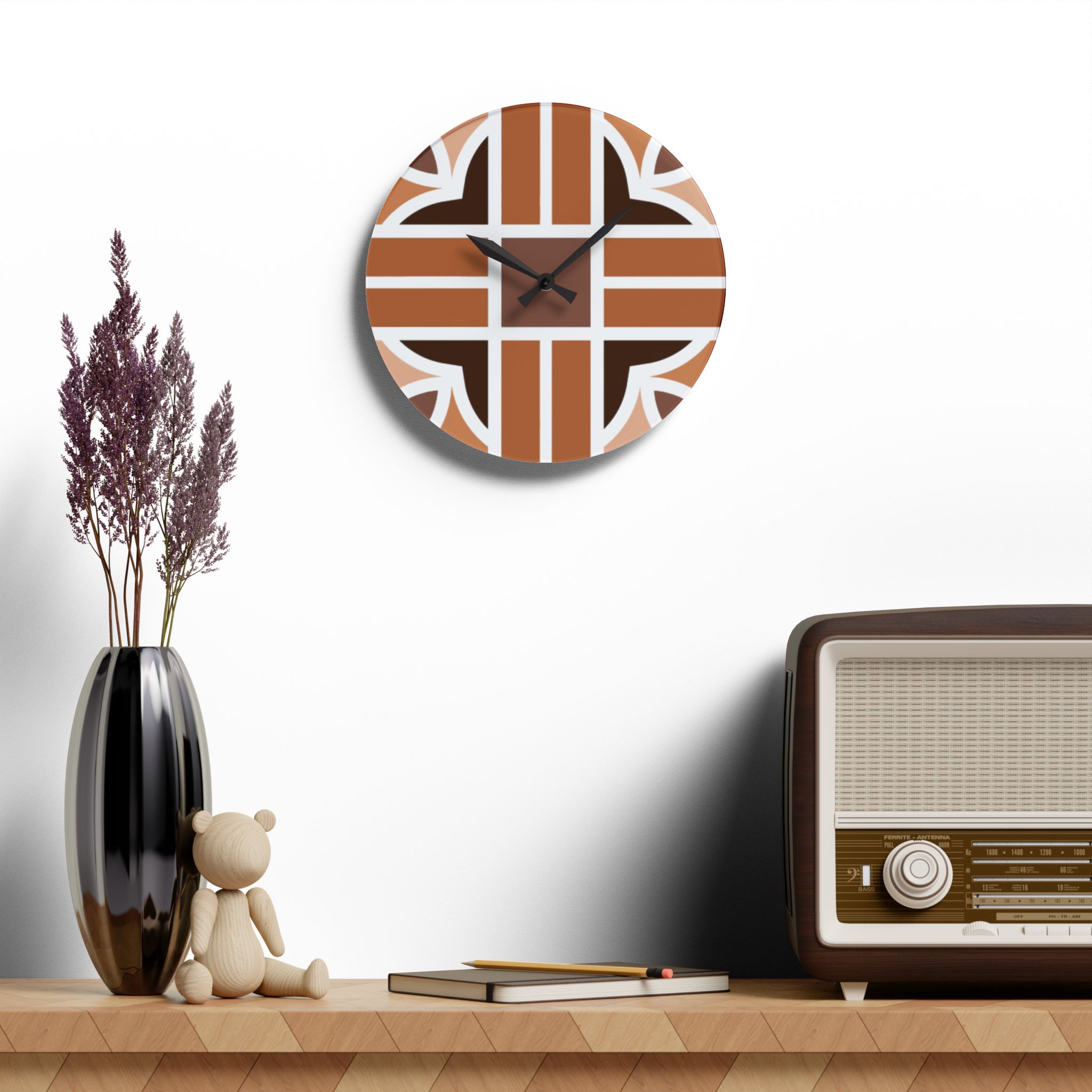 British Flag-Inspired Acrylic Wall Clock - Image 12