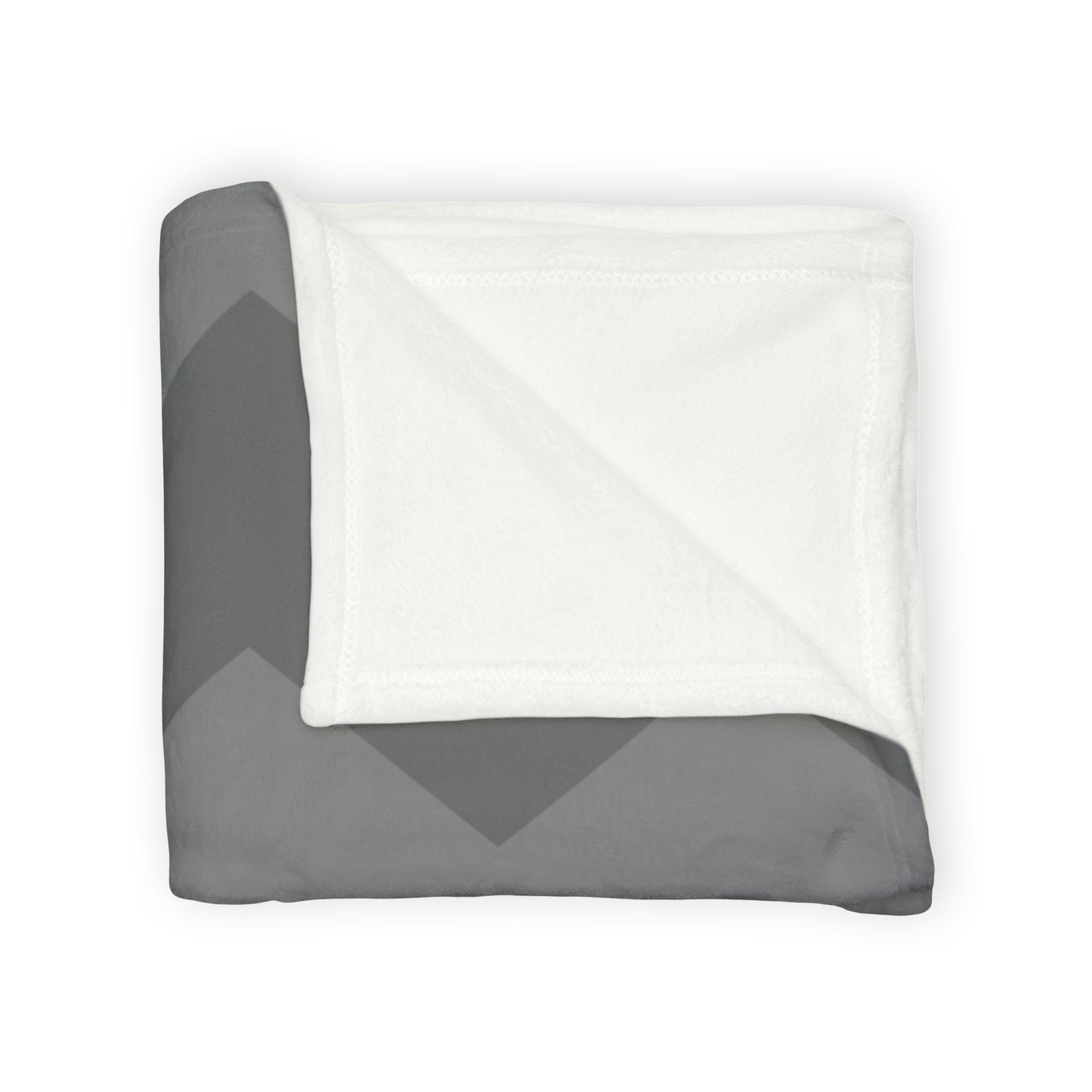 Chevron Plush Blanket — Cozy Gray Zigzag Throw - Image 11