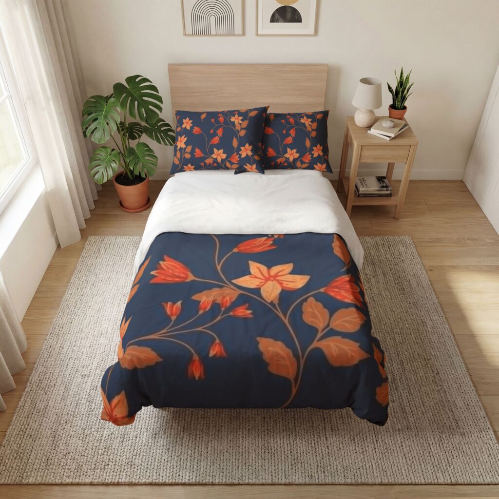 Autumn Floral Quilt Cover Set