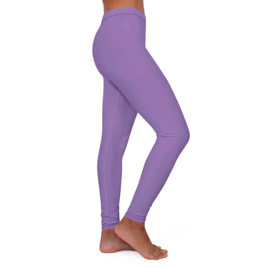 Women's Lavender Purple Casual Spandex Leggings