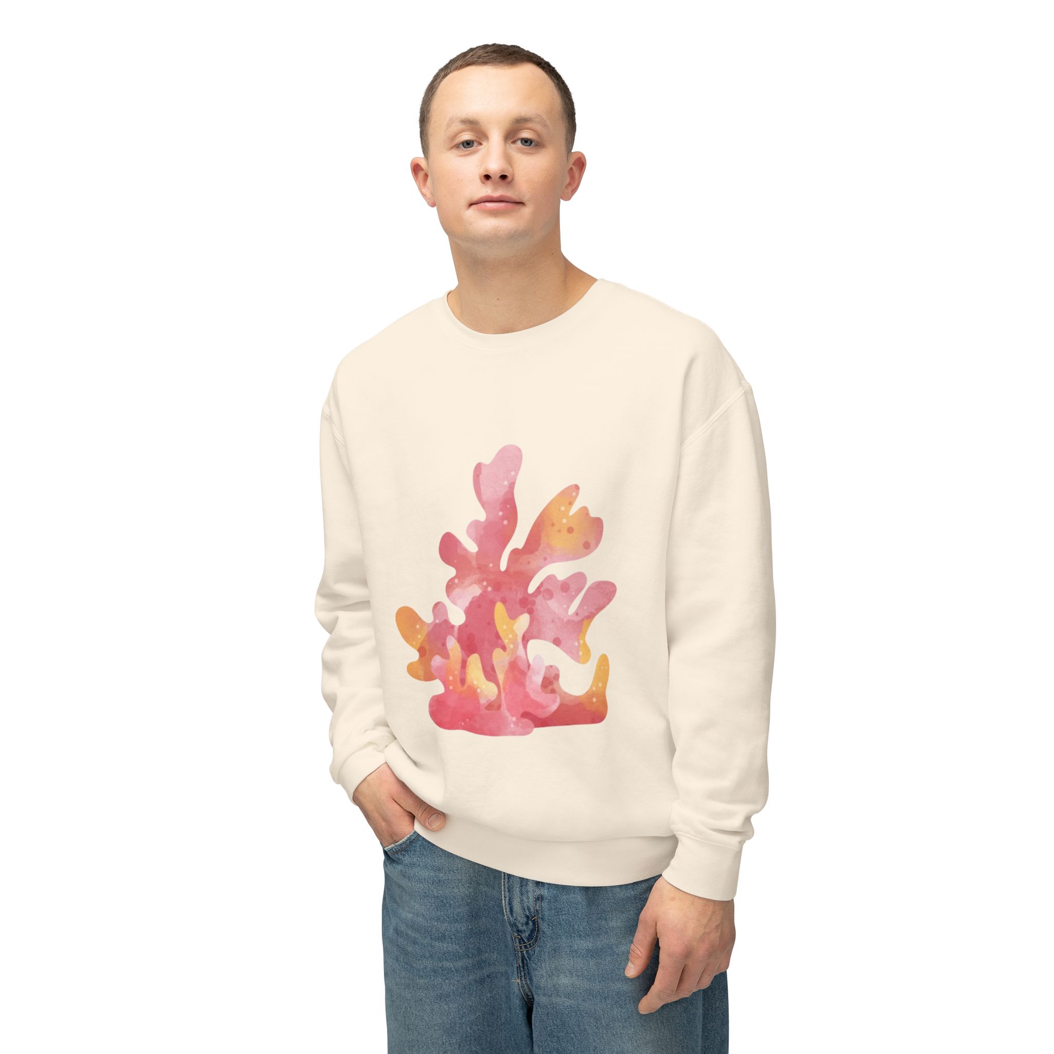 Colorful Abstract Floral Art Sweatshirt - Image 15