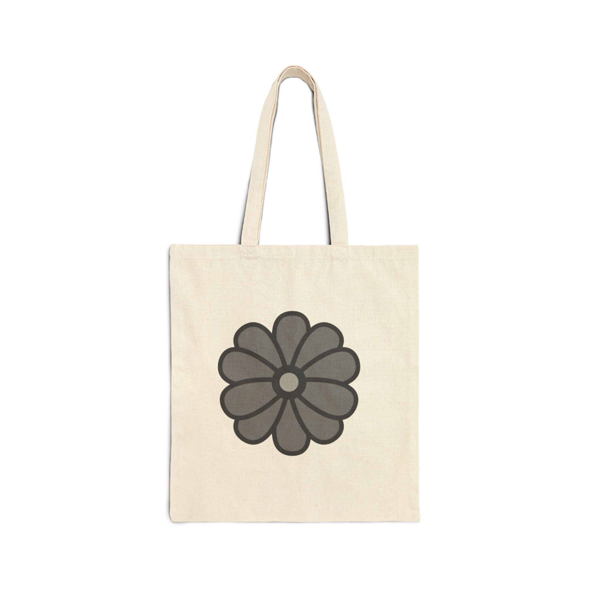 Floral Daisy Cotton Canvas Tote Bag - Image 6