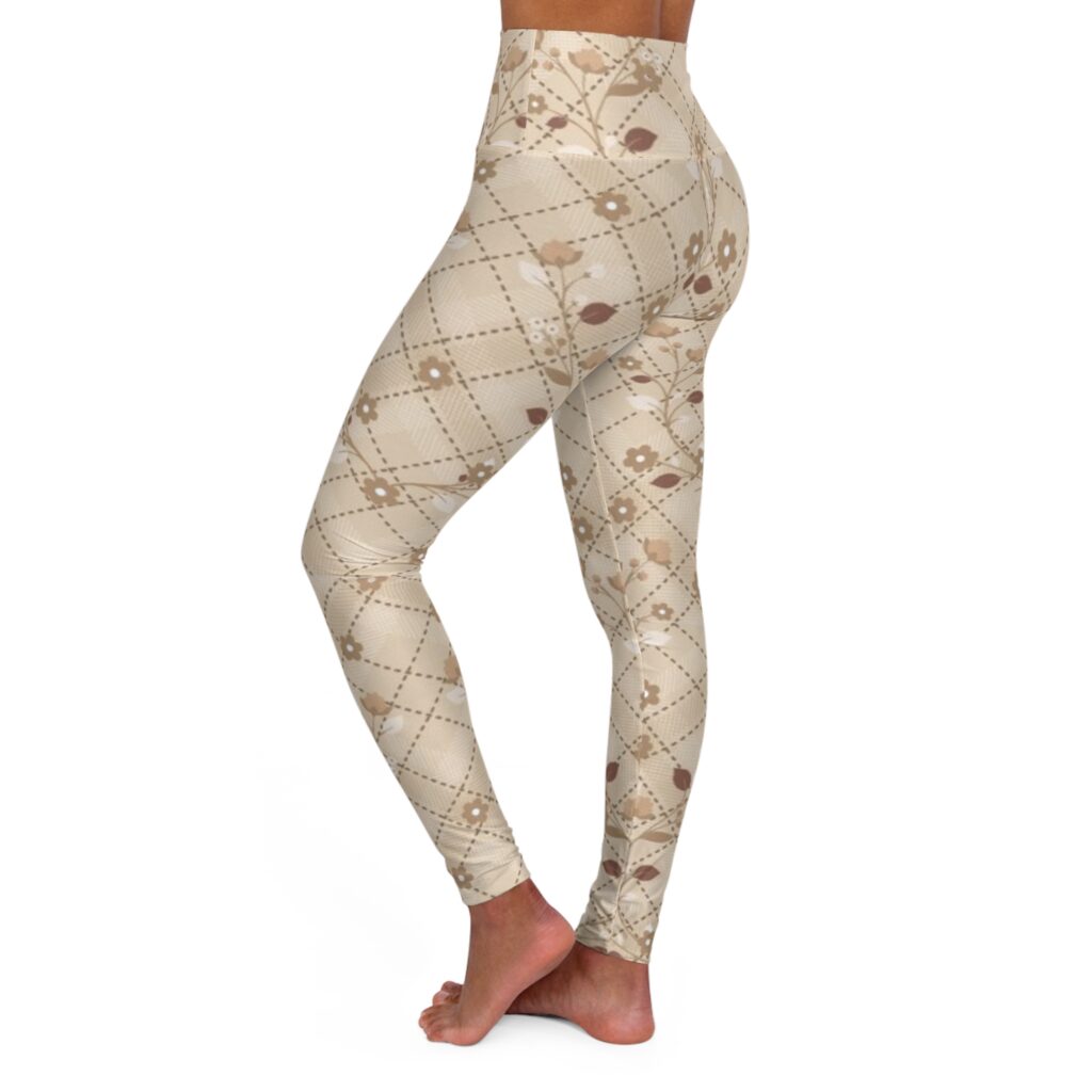 Boho Geometric Pattern High-Waisted Leggings