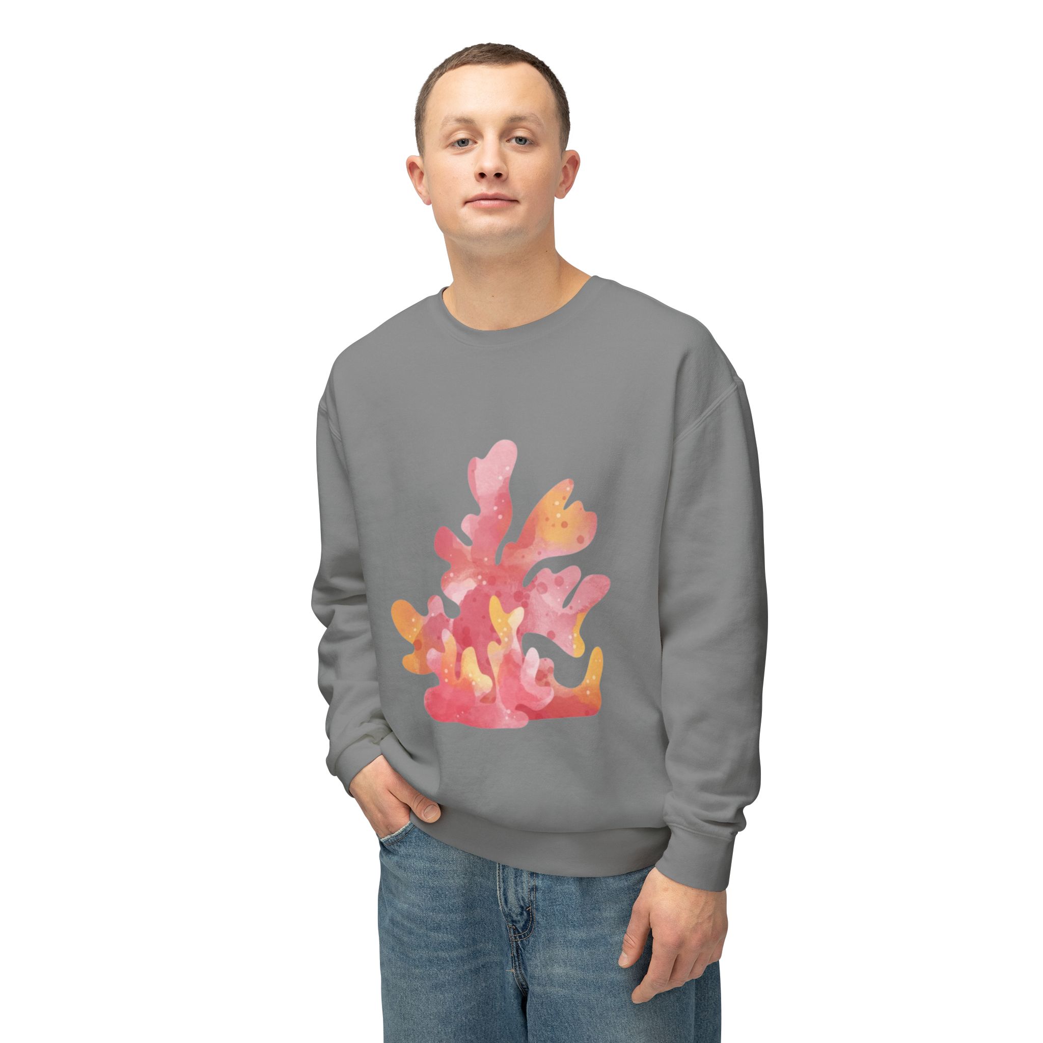 Colorful Abstract Floral Art Sweatshirt - Image 40
