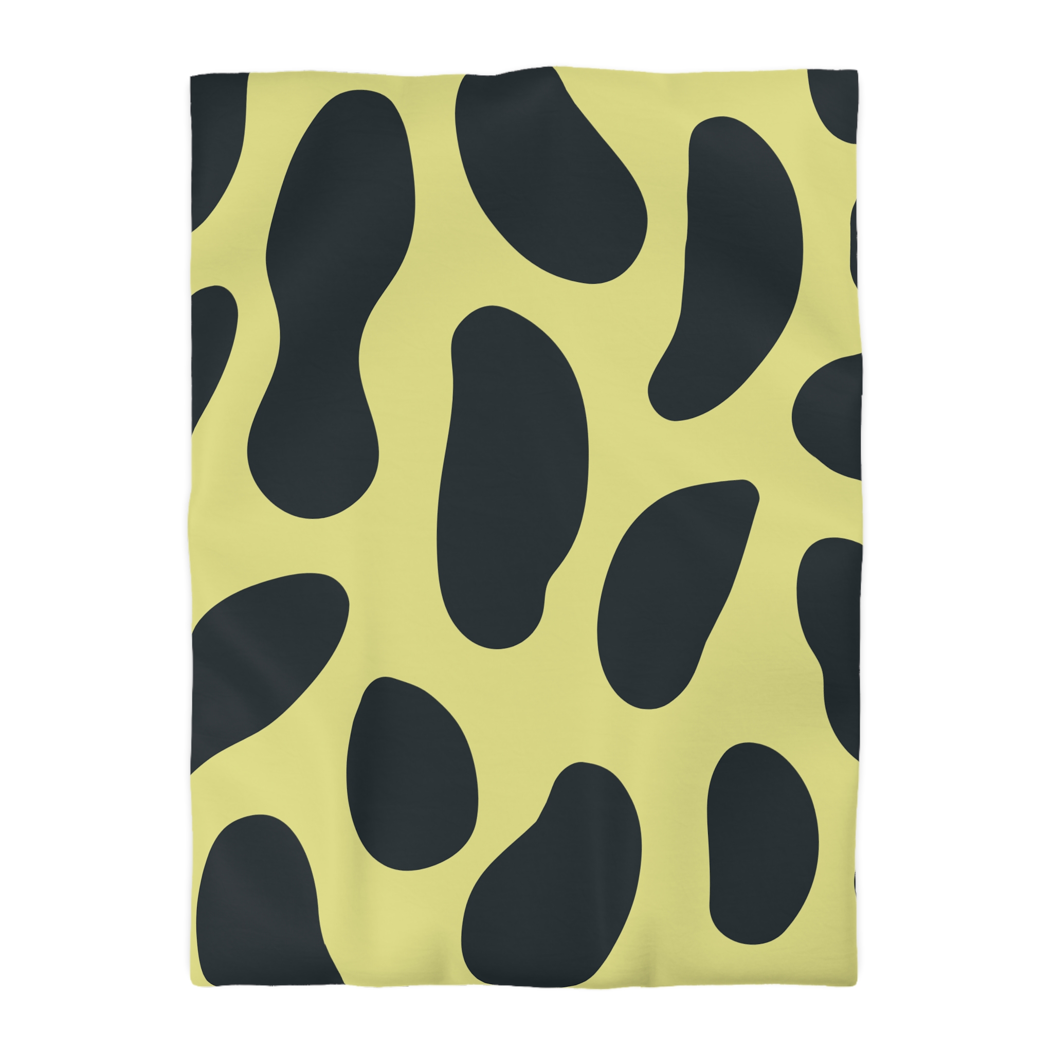 Black and Yellow Abstract Pattern Microfiber Duvet Cover - Image 19
