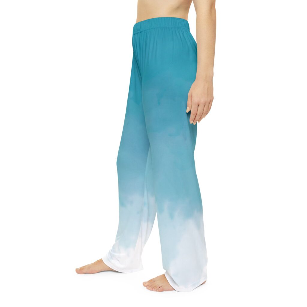 Sky Gradient Women's Pajama Pants - Soft Blue Ombre Lounge Sleepwear