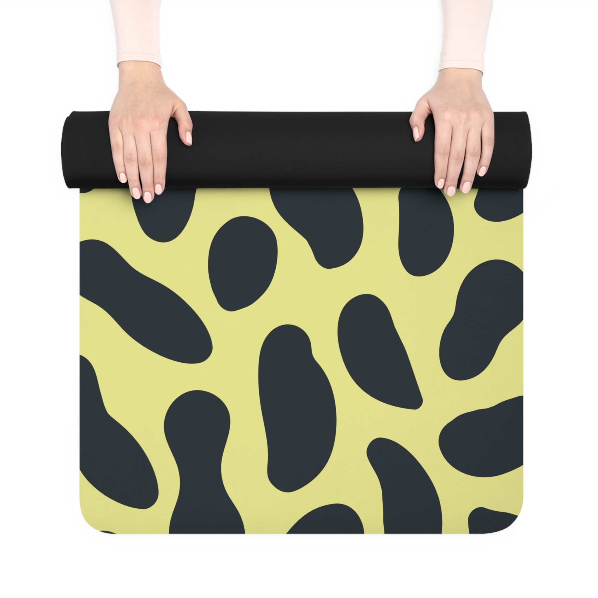 Leopard Print Rubber Yoga Mat — Non-Slip Workout & Pilates Mat - Image 4