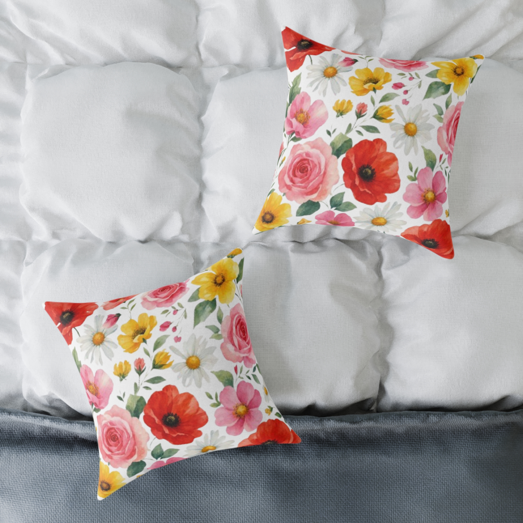 Floral Garden Square Pillow - Image 12
