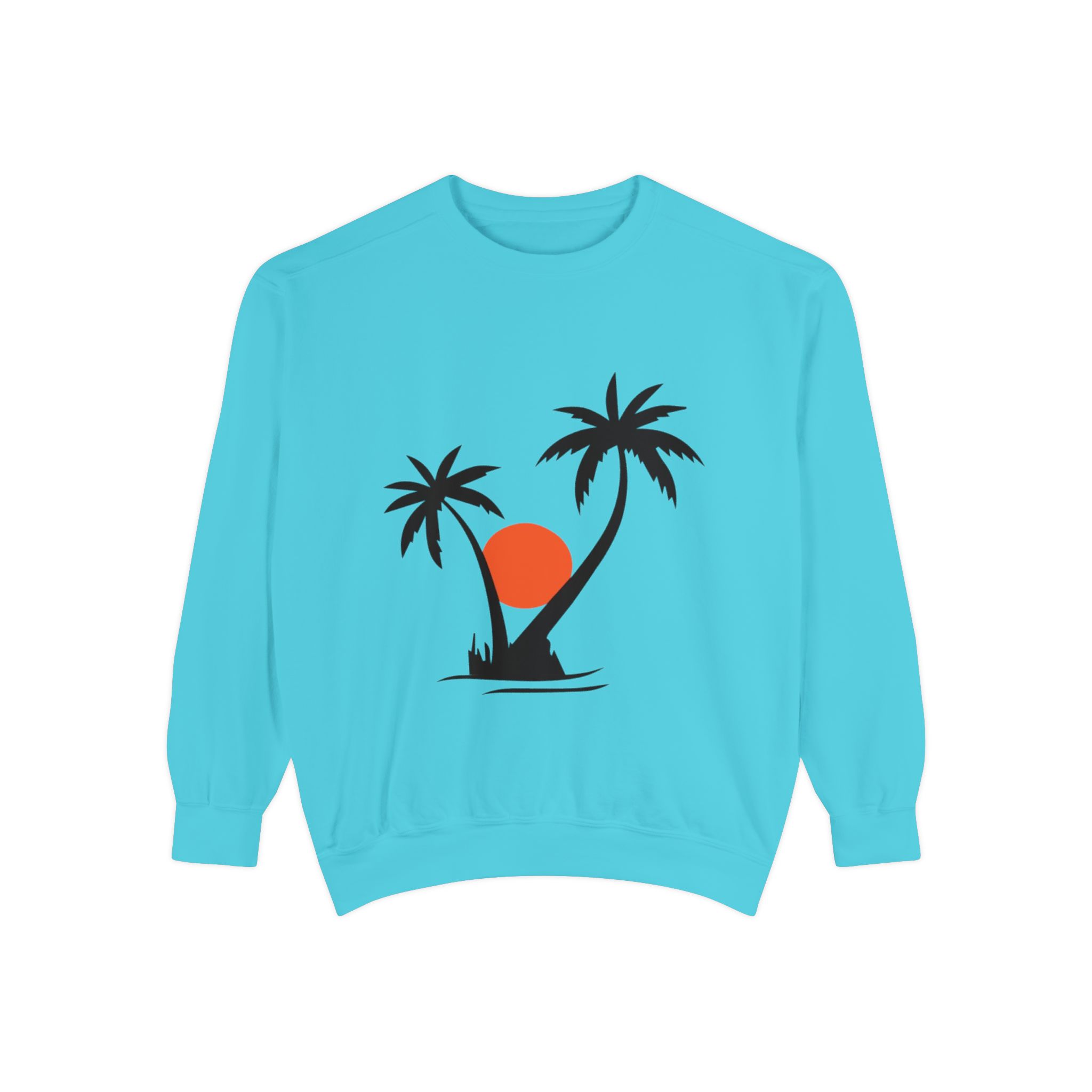 Tropical Palm Tree Sunset Sweatshirt - Image 46