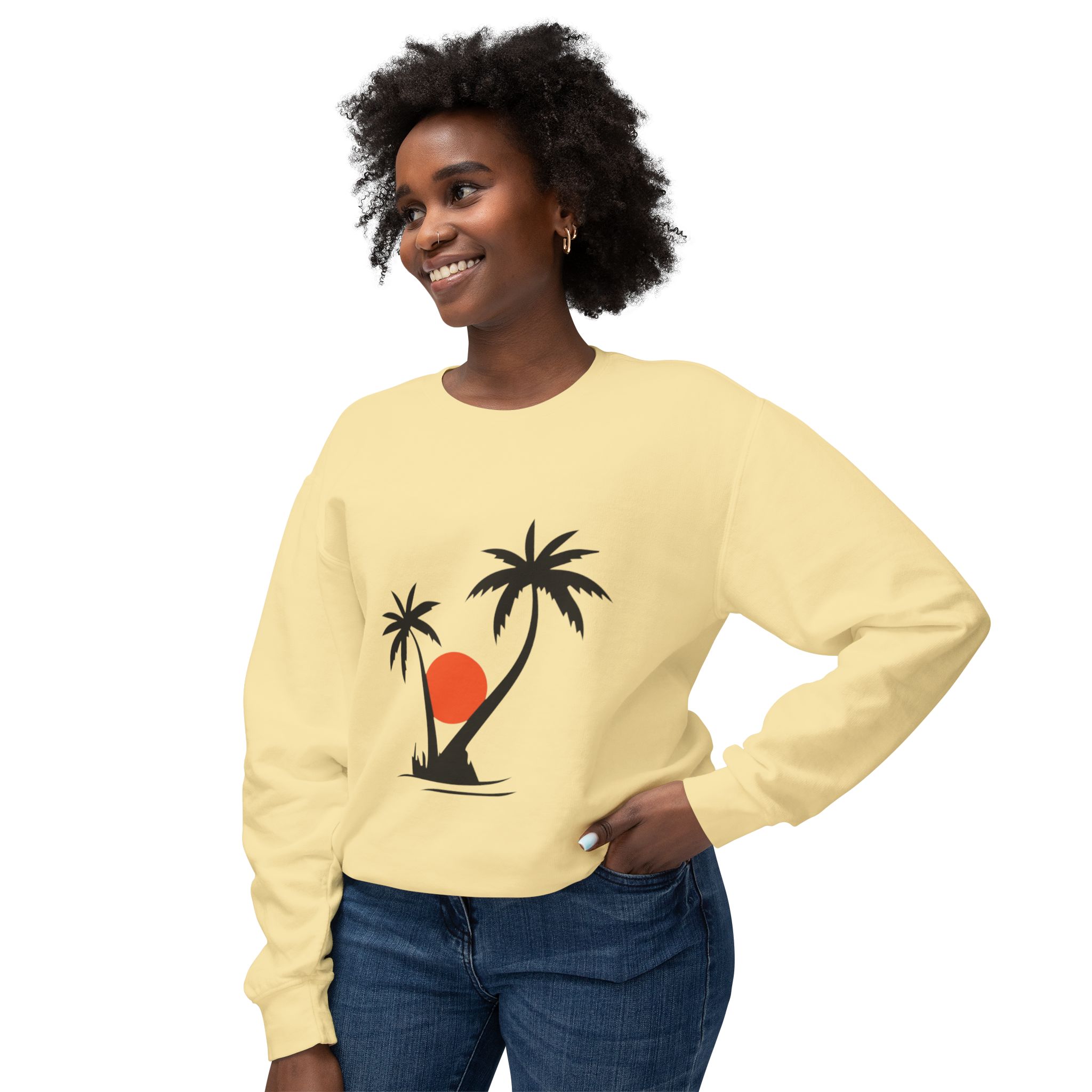 Tropical Sunset Palm Tree Sweatshirt - Image 28