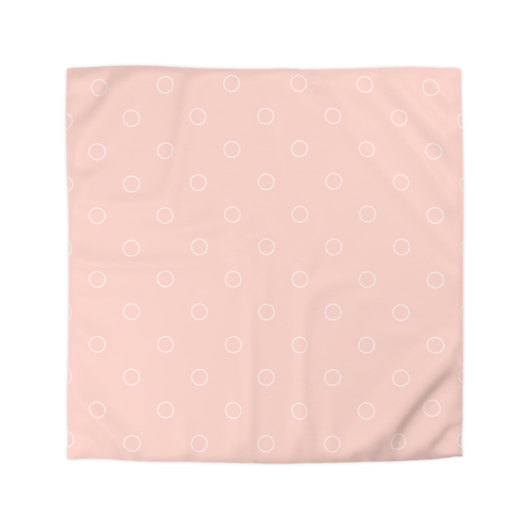 Pink Minimalist Circle Pattern Microfiber Duvet Cover - Image 7