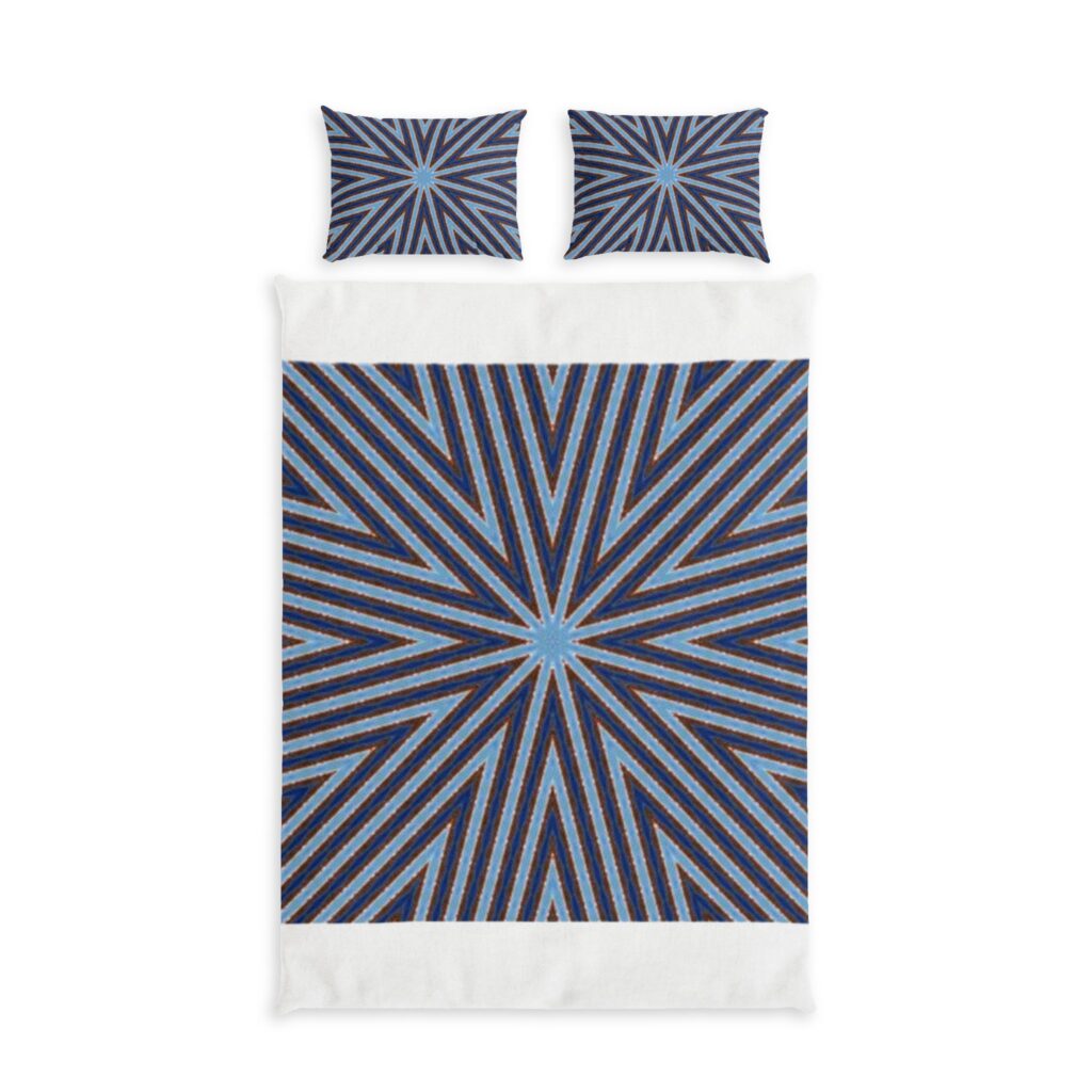 Geometric Starburst Cotton Bed Set