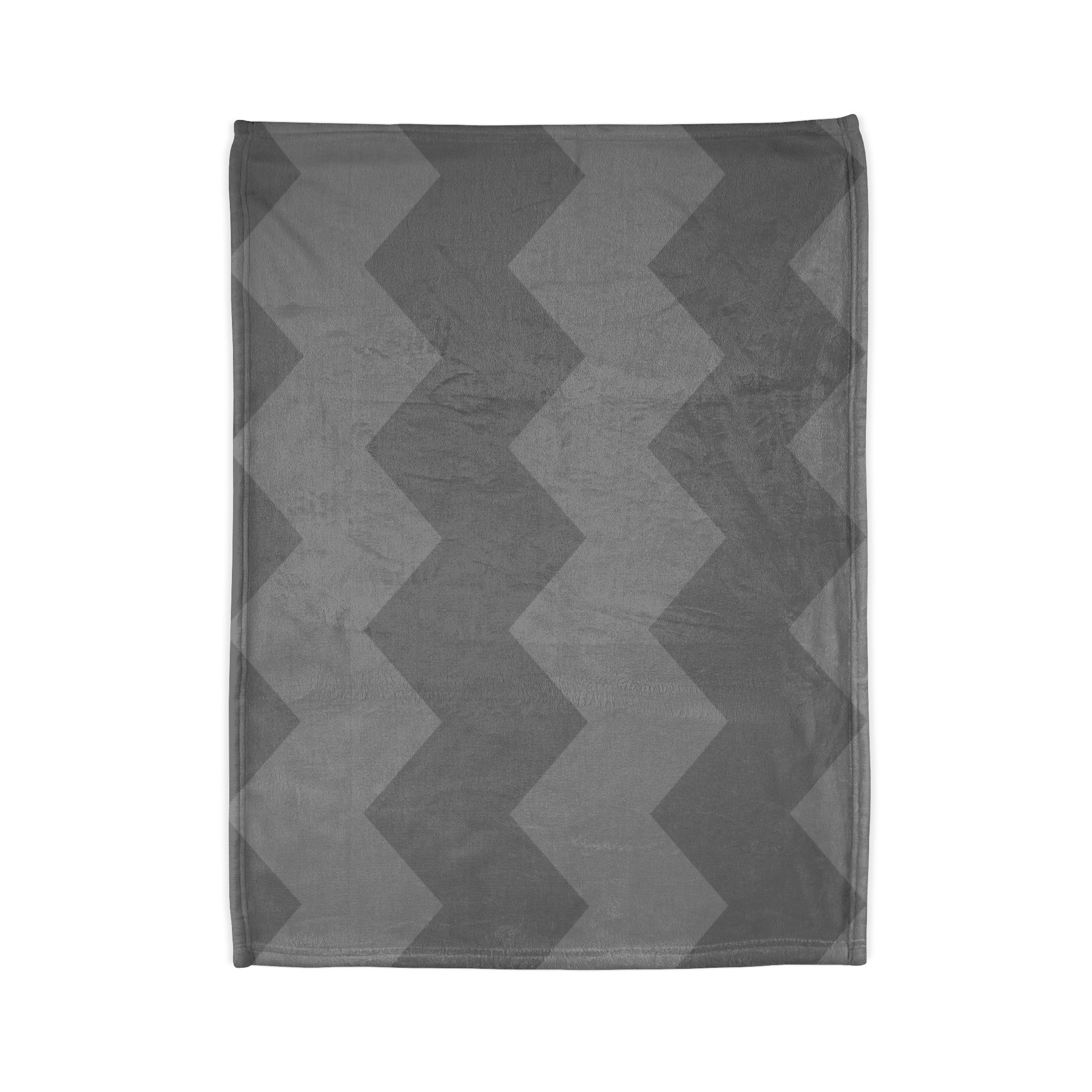 Chevron Plush Blanket — Cozy Gray Zigzag Throw - Image 6