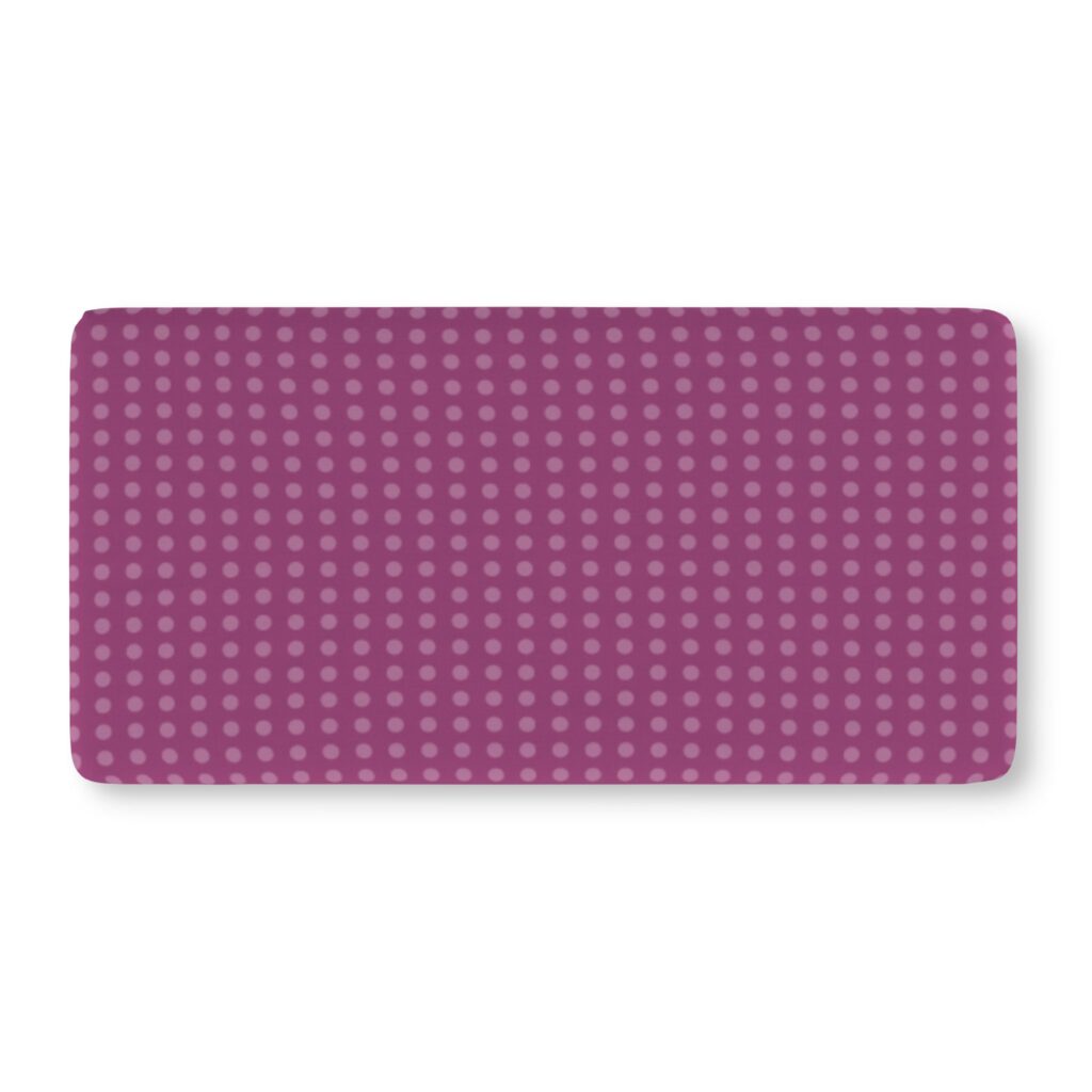 Plum Dot Baby Crib Sheet — Fitted Nursery Crib Sheet