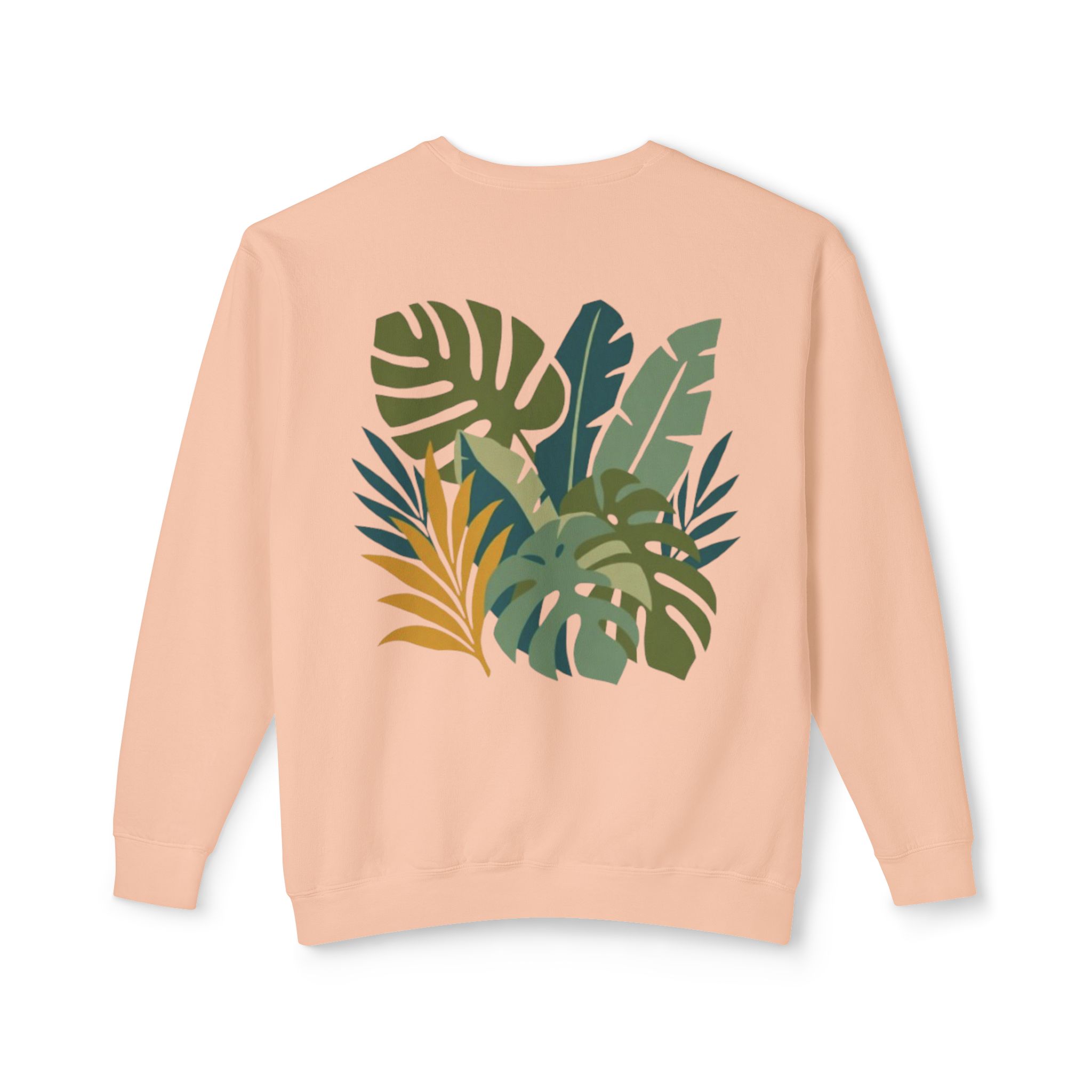 Tropical Leaf Botanical Print Sweatshirt - Image 14