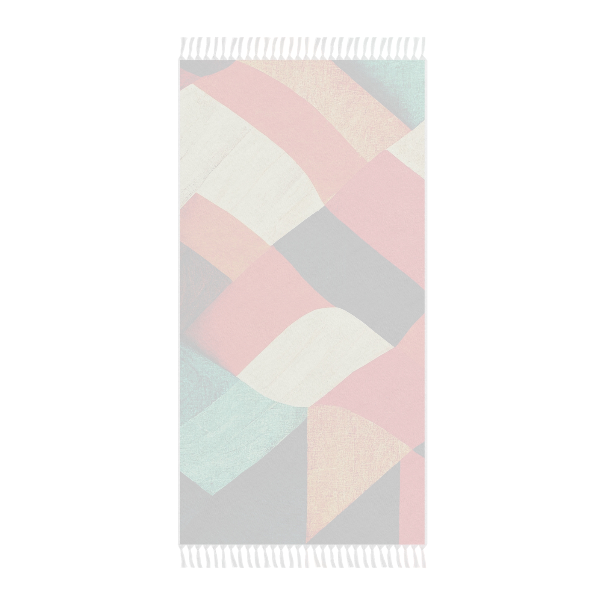 Boho Beach Towel - Retro Geometric Fringe Beach Cloth - Image 3