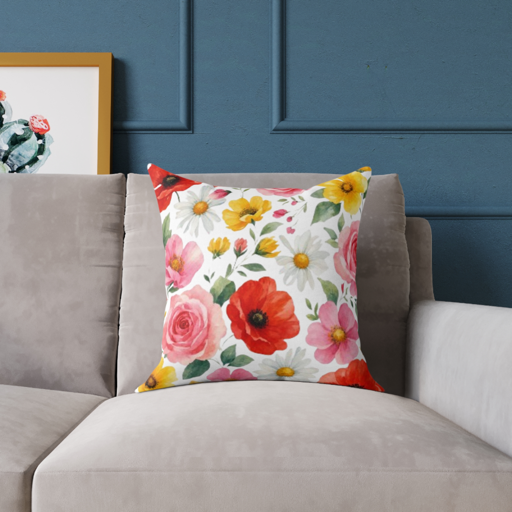 Floral Garden Square Pillow - Image 11