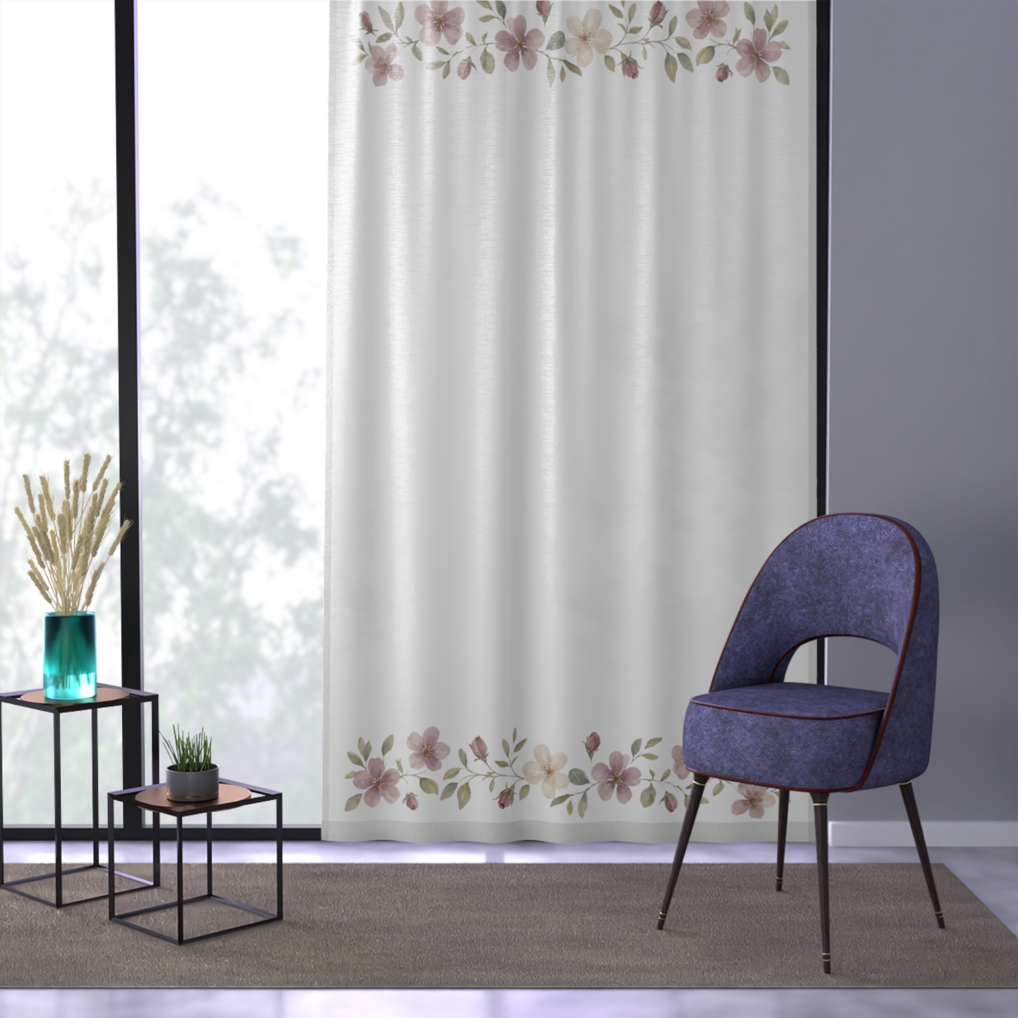 Boho Mandala Window Curtain