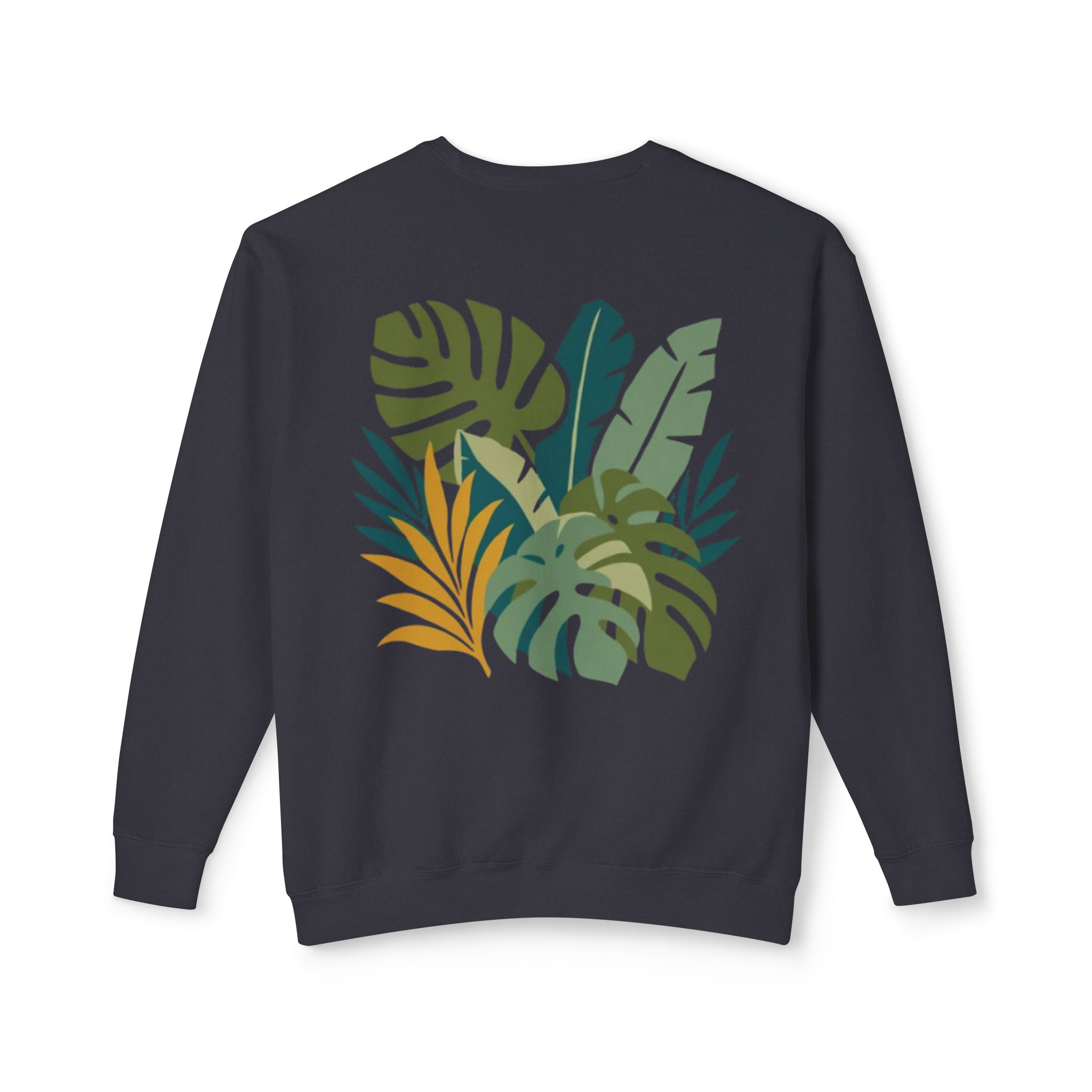 Tropical Leaf Botanical Print Sweatshirt - Image 46