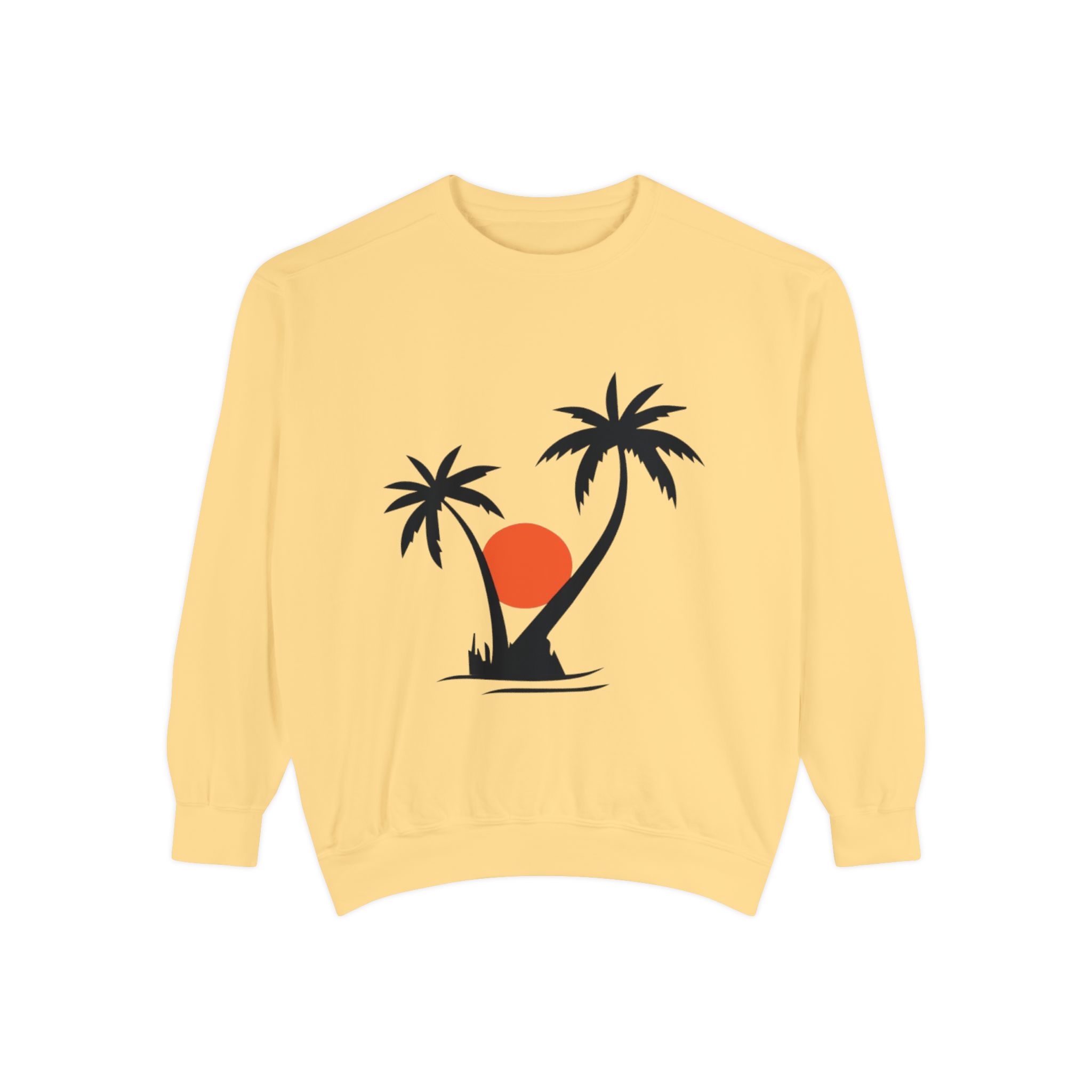 Tropical Palm Tree Sunset Sweatshirt - Image 2
