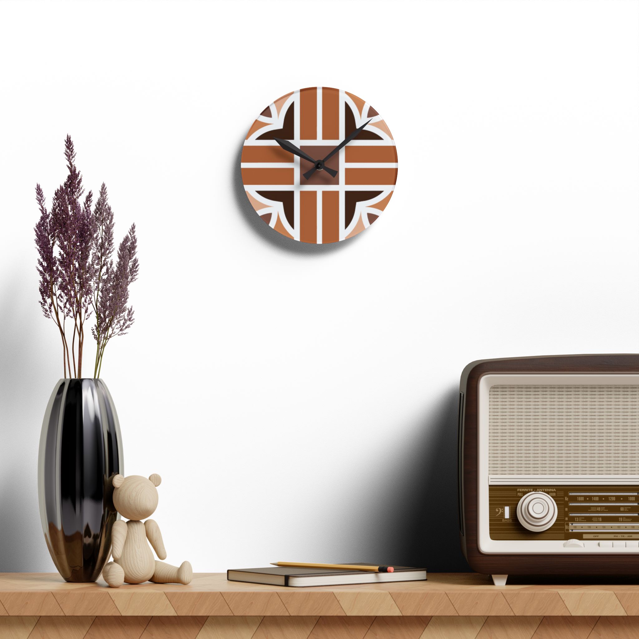 British Flag-Inspired Acrylic Wall Clock - Image 5