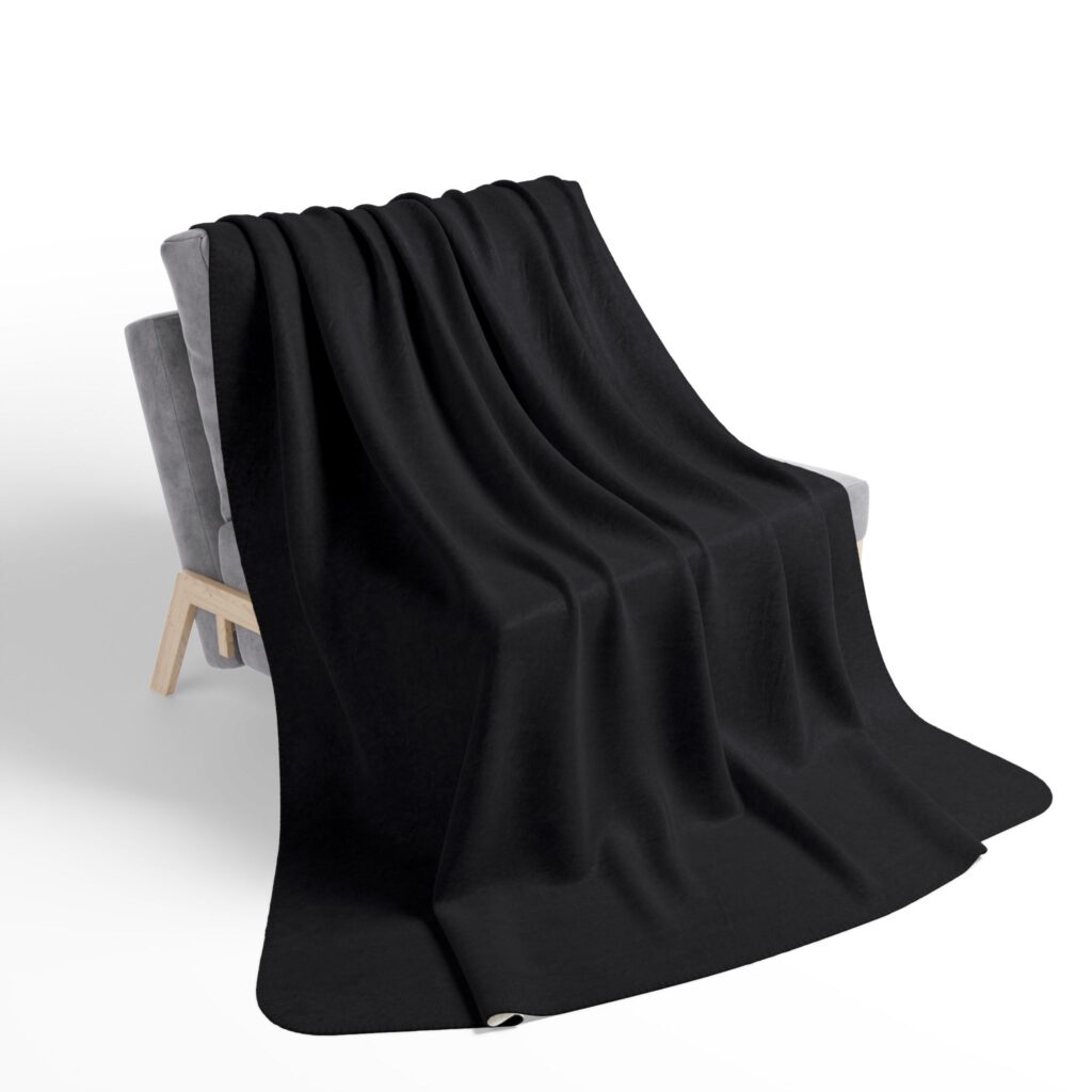 Black Fleece Sherpa Blanket
