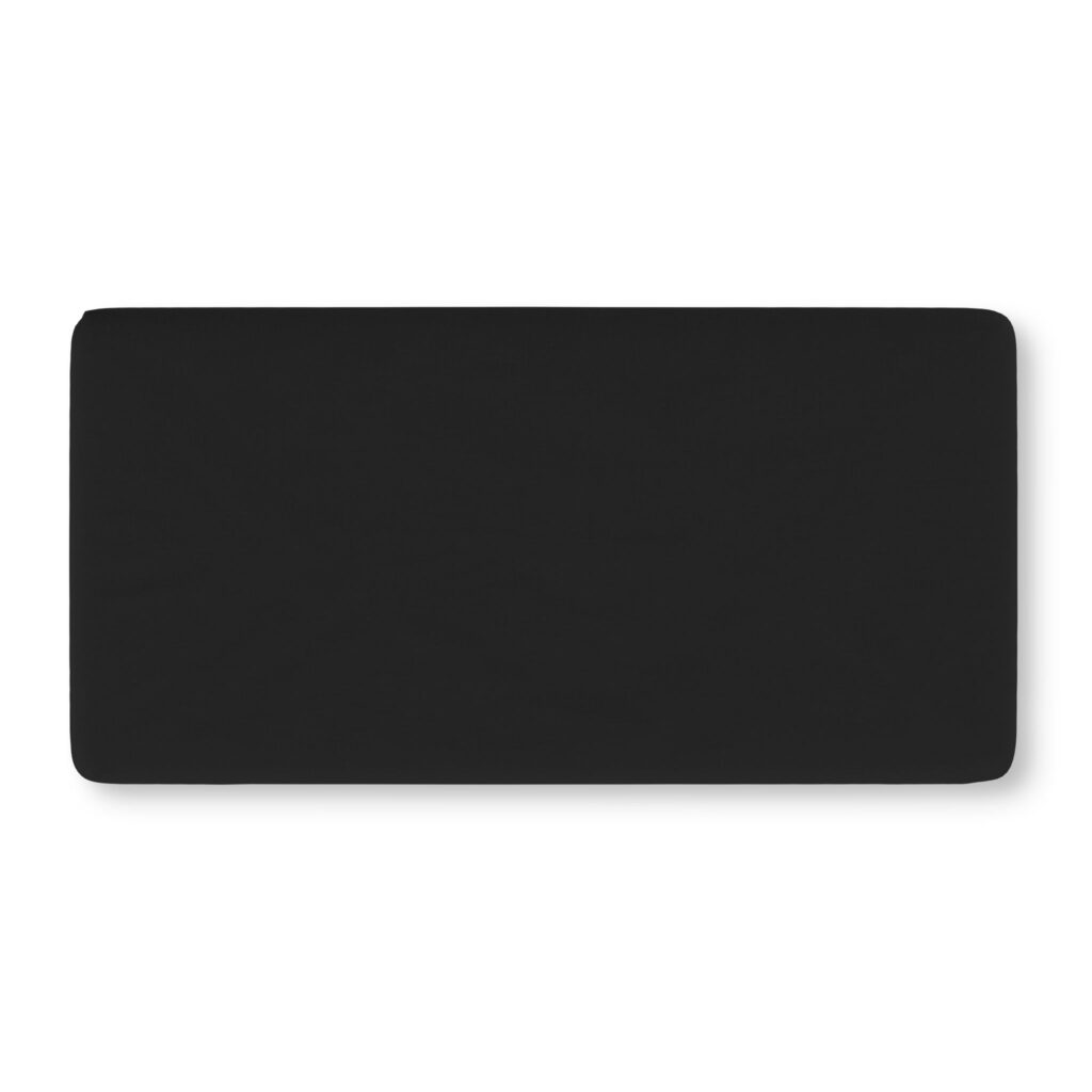 Solid Black Baby Fitted Crib Sheet – Soft Stretch Cotton Jersey