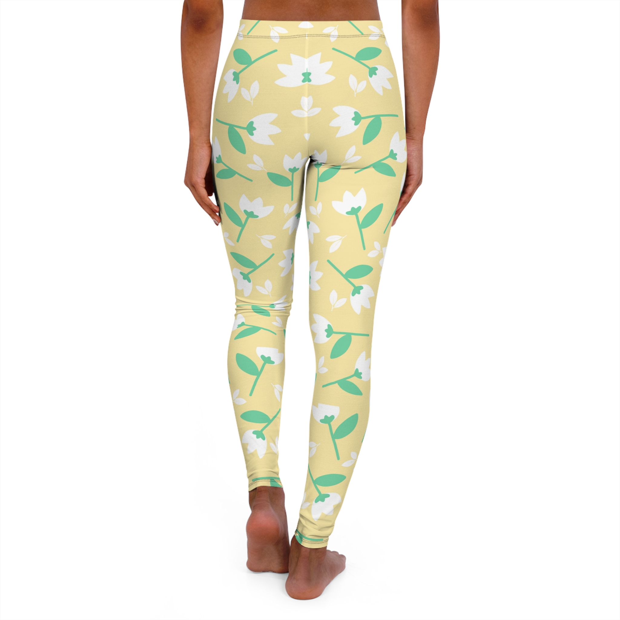 Floral Pattern Leggings – Spring Botanical Activewear - Image 2