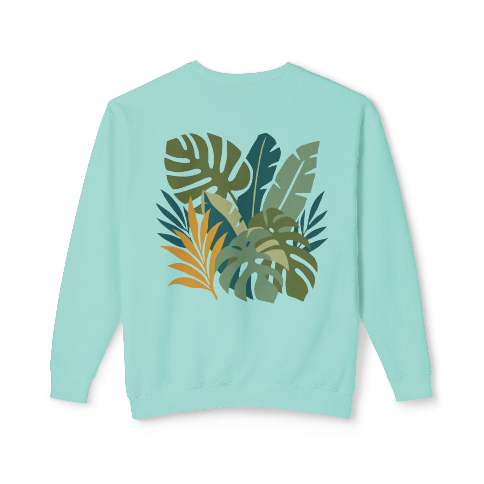 Tropical Leaf Botanical Print Sweatshirt - Image 34