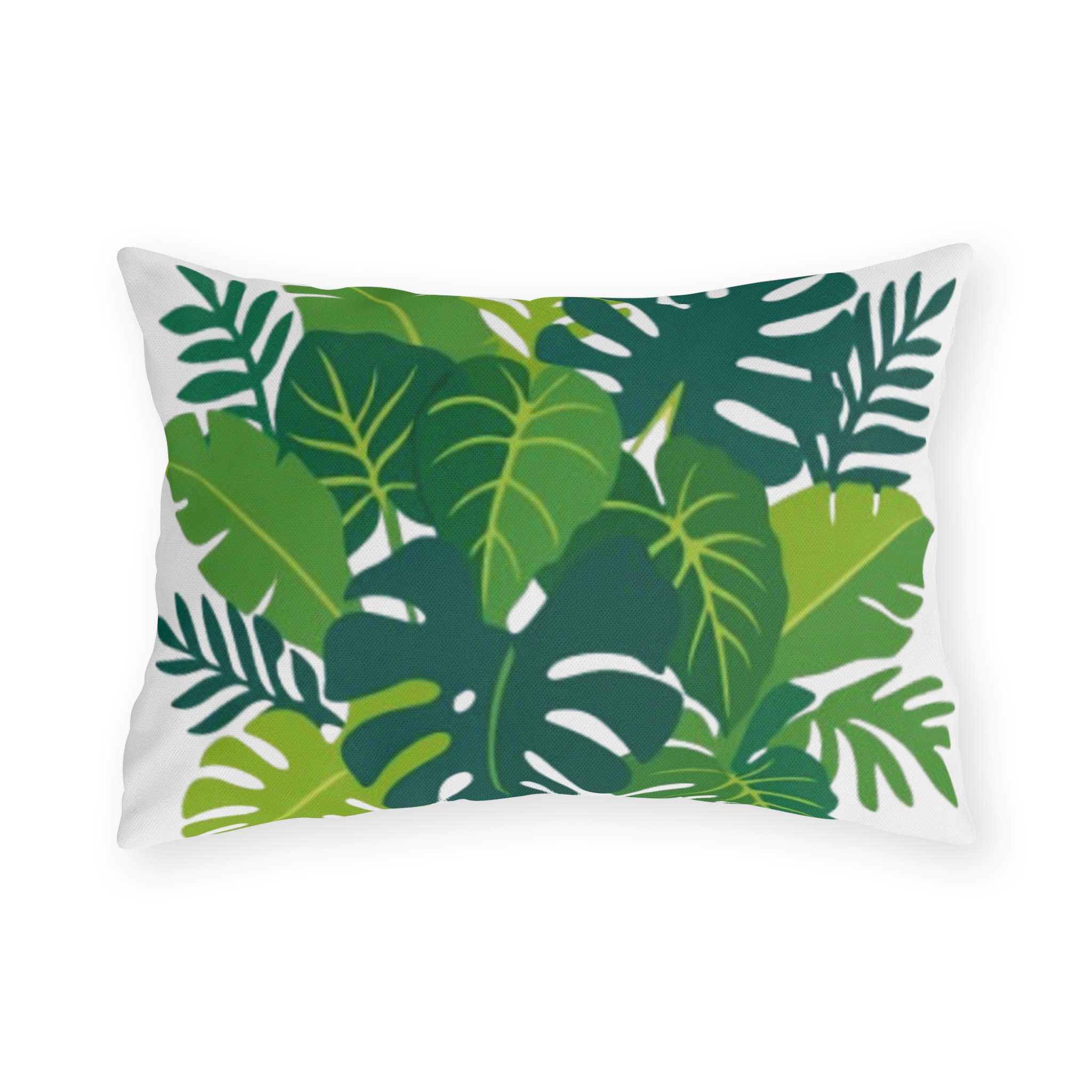 Tropical Monstera Leaf Outdoor Pillow - Image 5