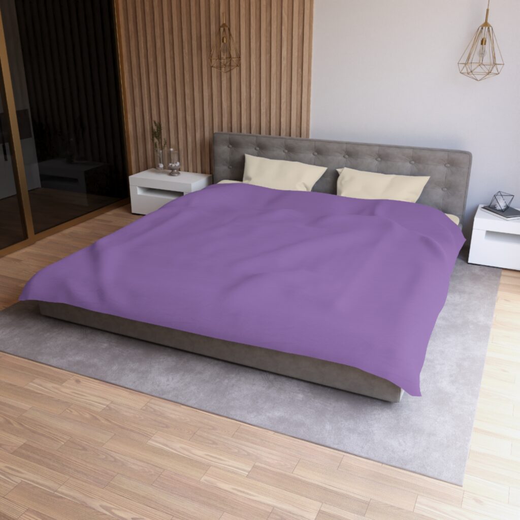 Purple Microfiber Duvet Cover