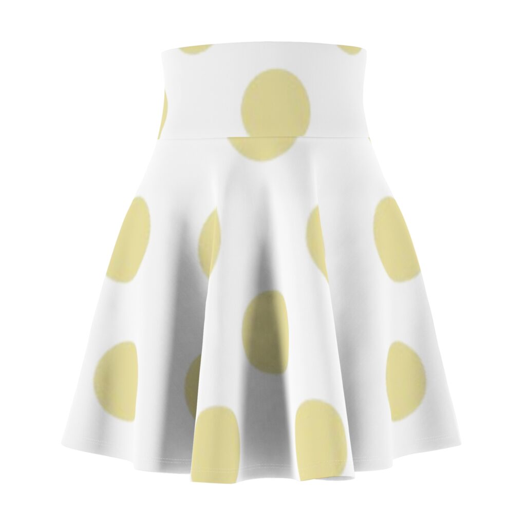 Yellow Polka Dot Skater Skirt