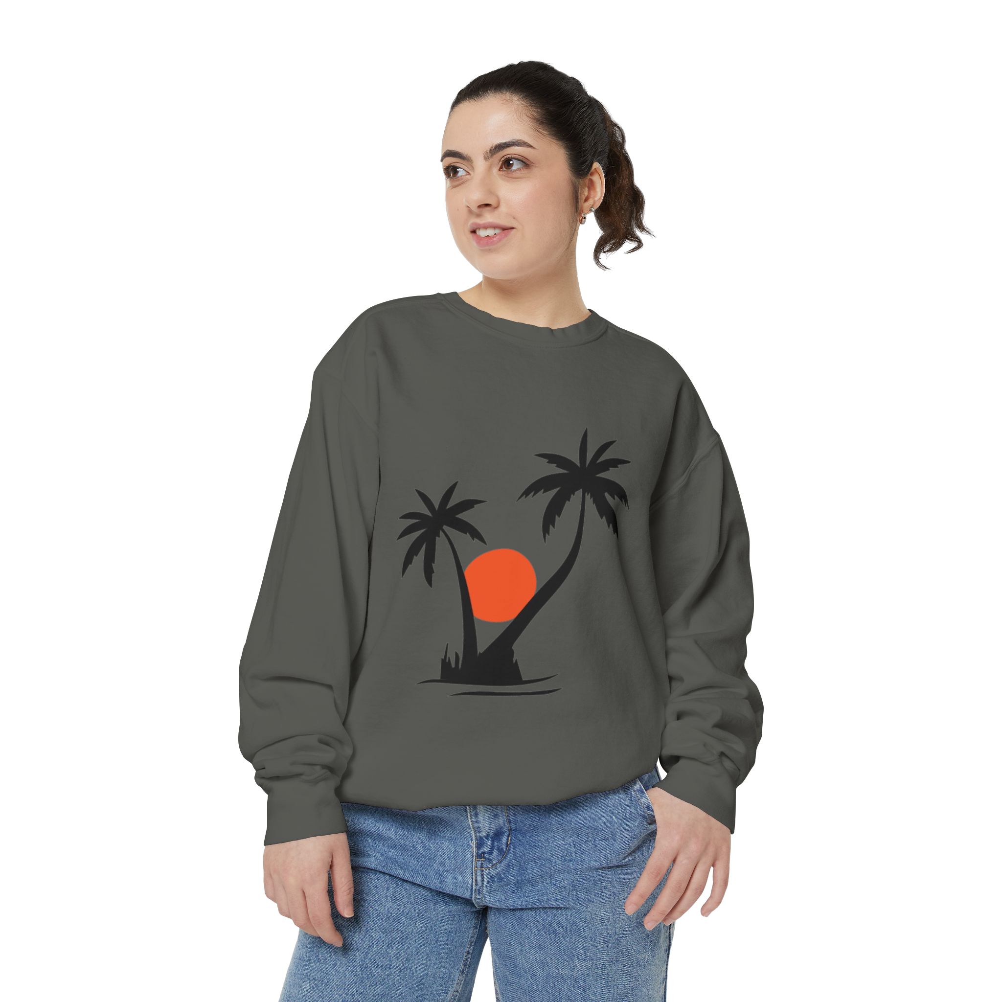 Tropical Palm Tree Sunset Sweatshirt - Image 20