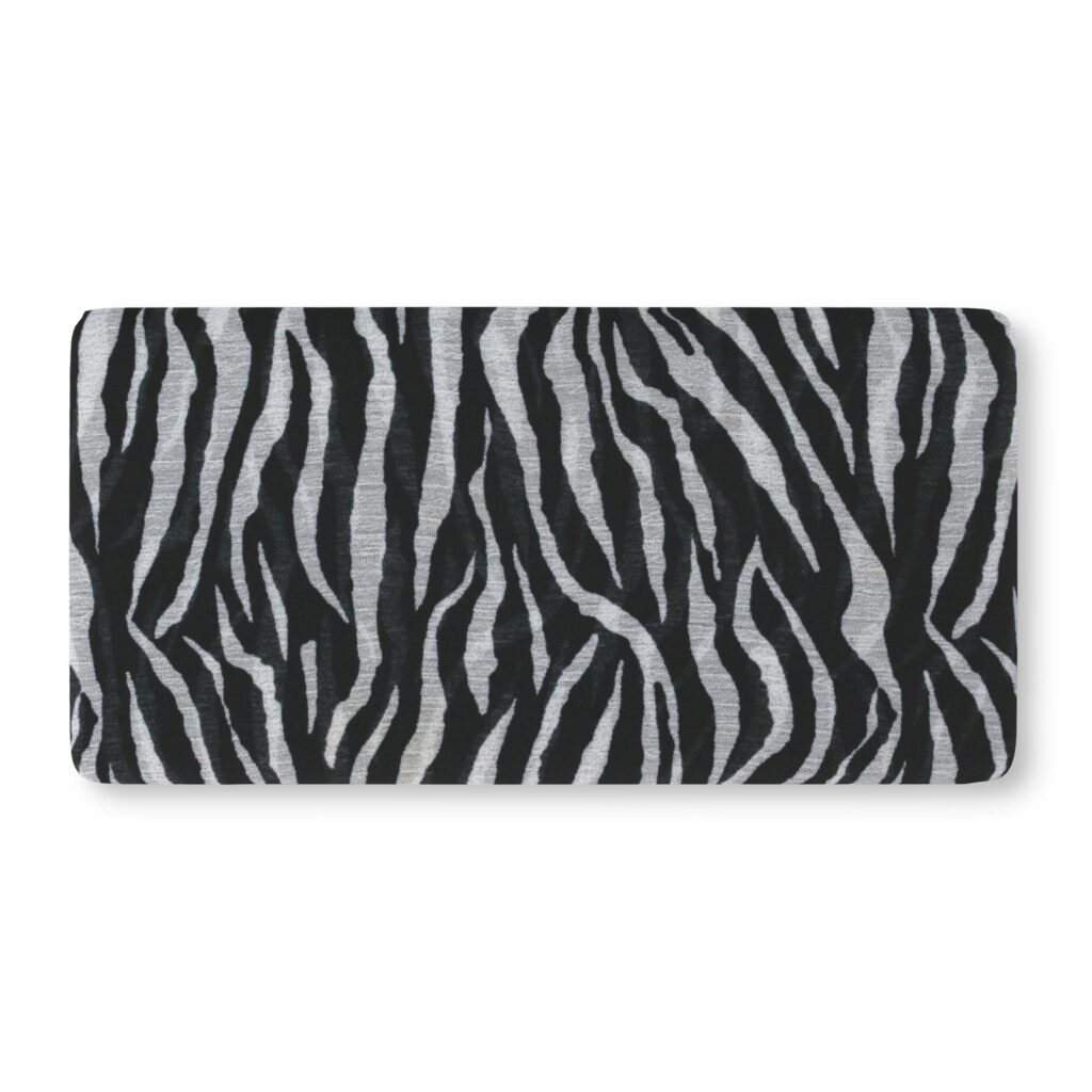 Zebra Print Baby Fitted Crib Sheet — Black & White Nursery Bedding